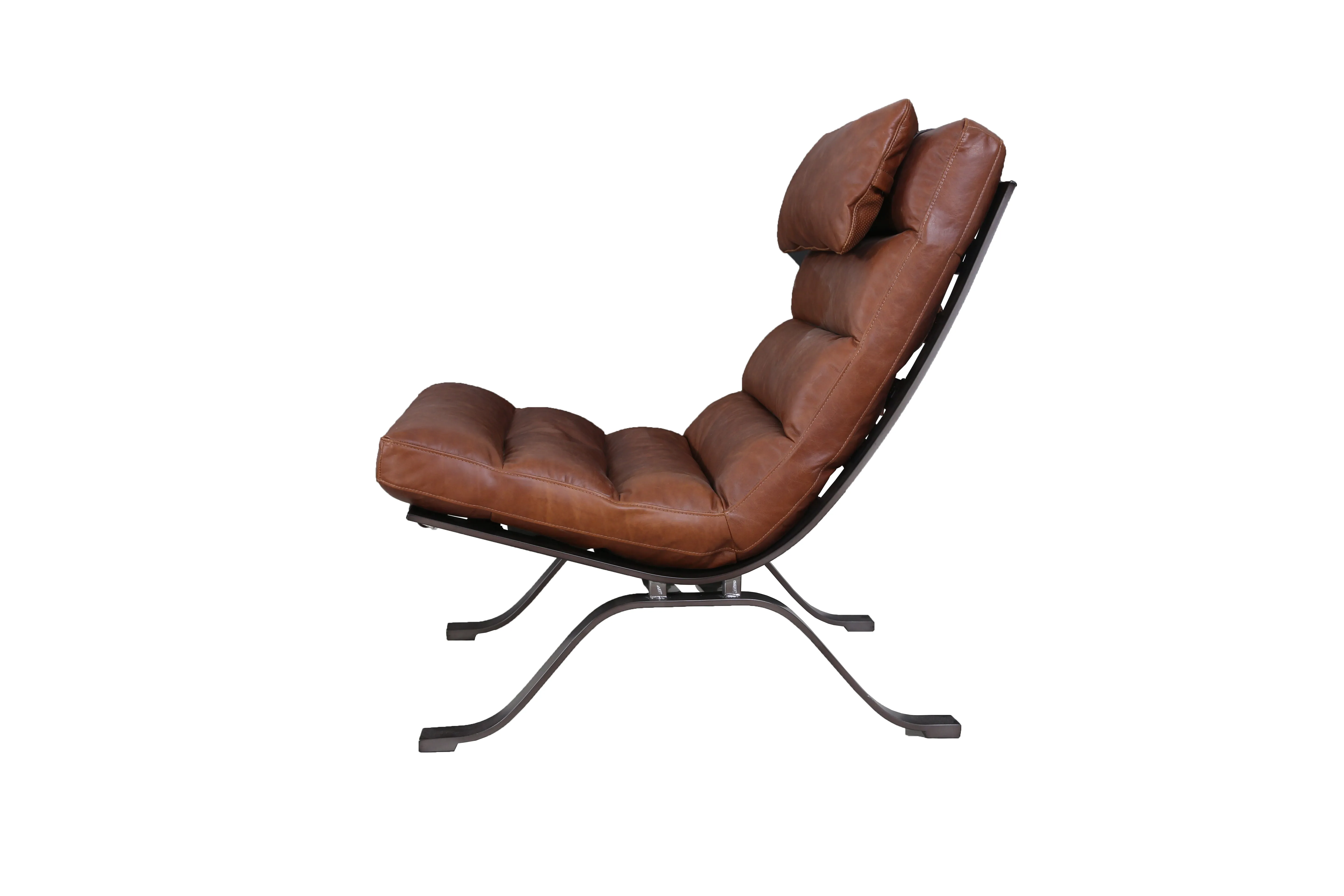 Eclipse Brown Leather Accent Chair