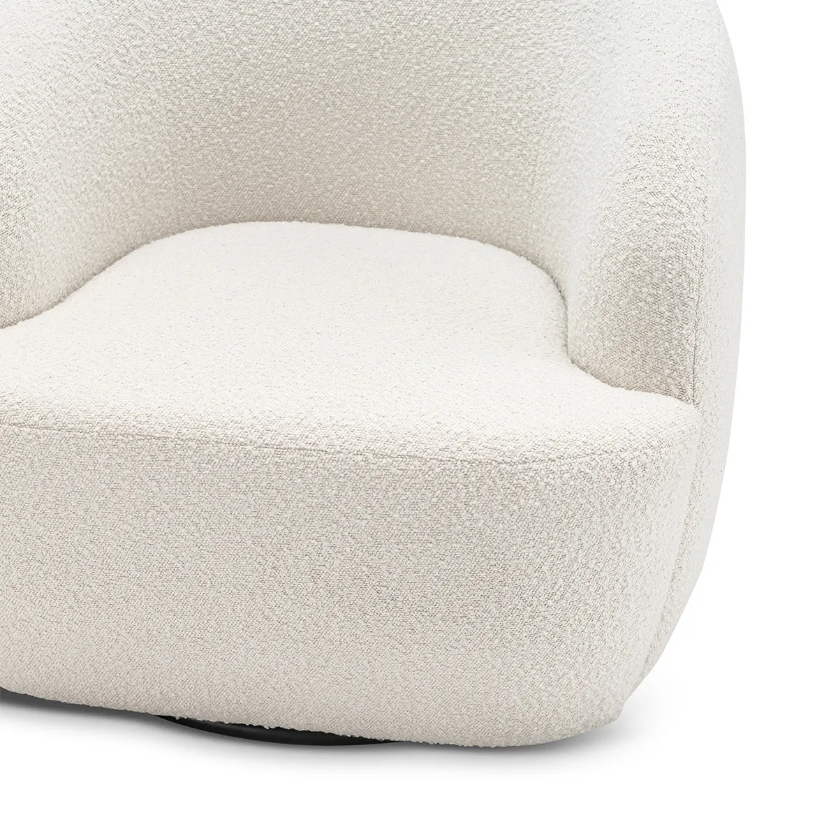 Elise Boucle Swivel Armchair