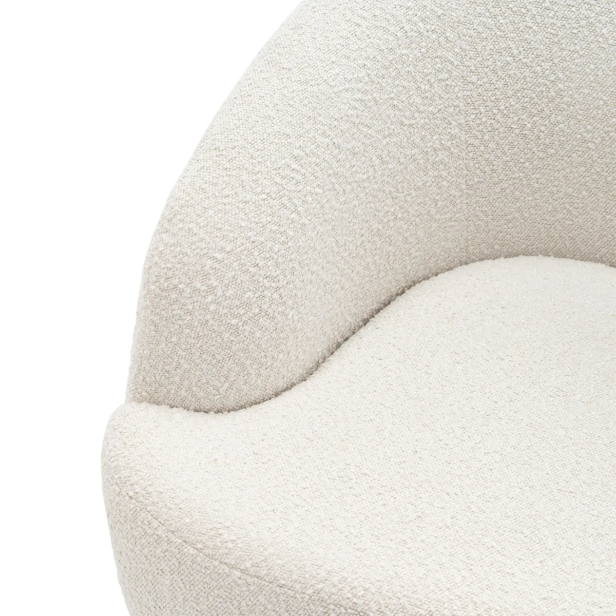 Elise Boucle Swivel Armchair