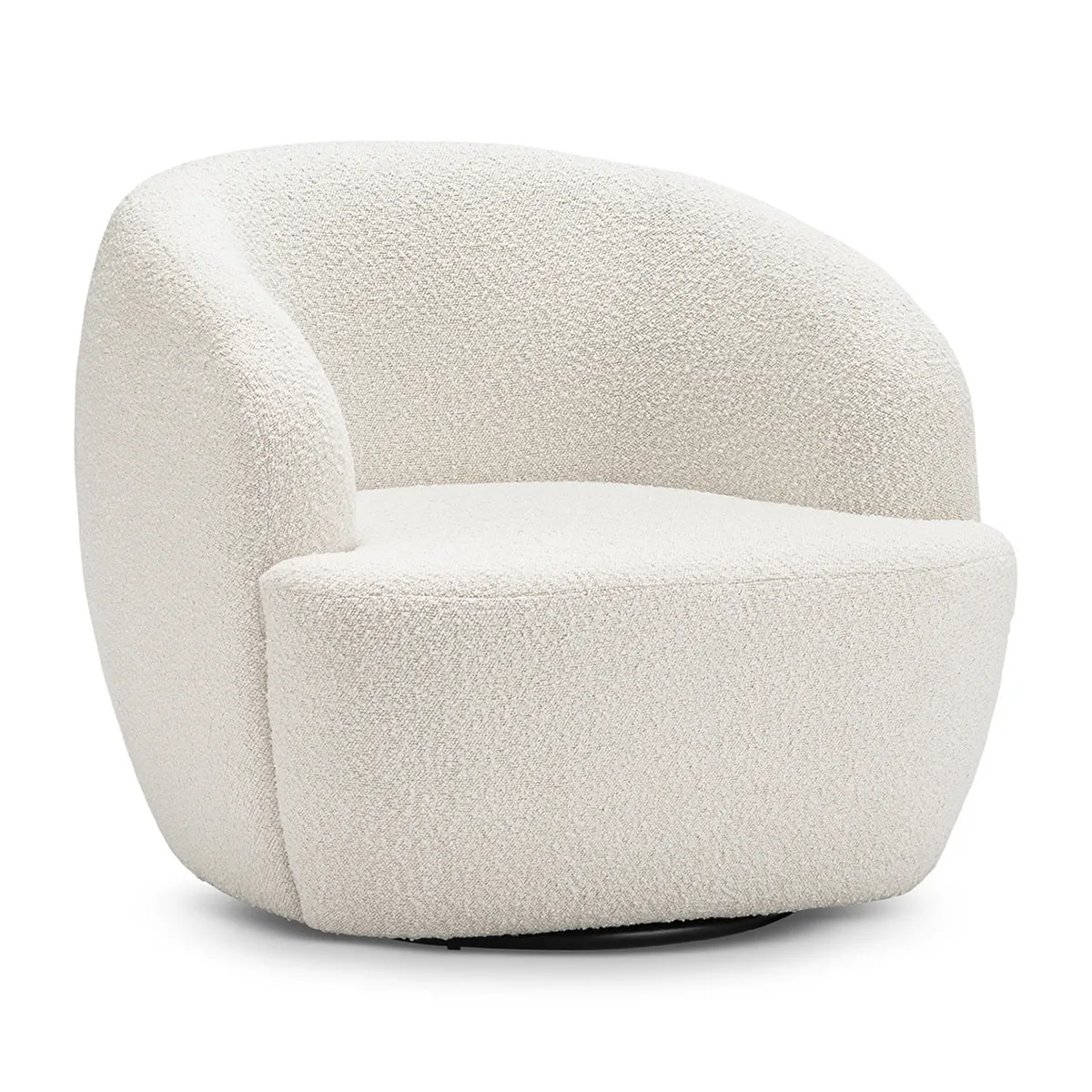 Elise Boucle Swivel Armchair
