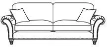 Elizabeth Extra Large Formal Back Sofa