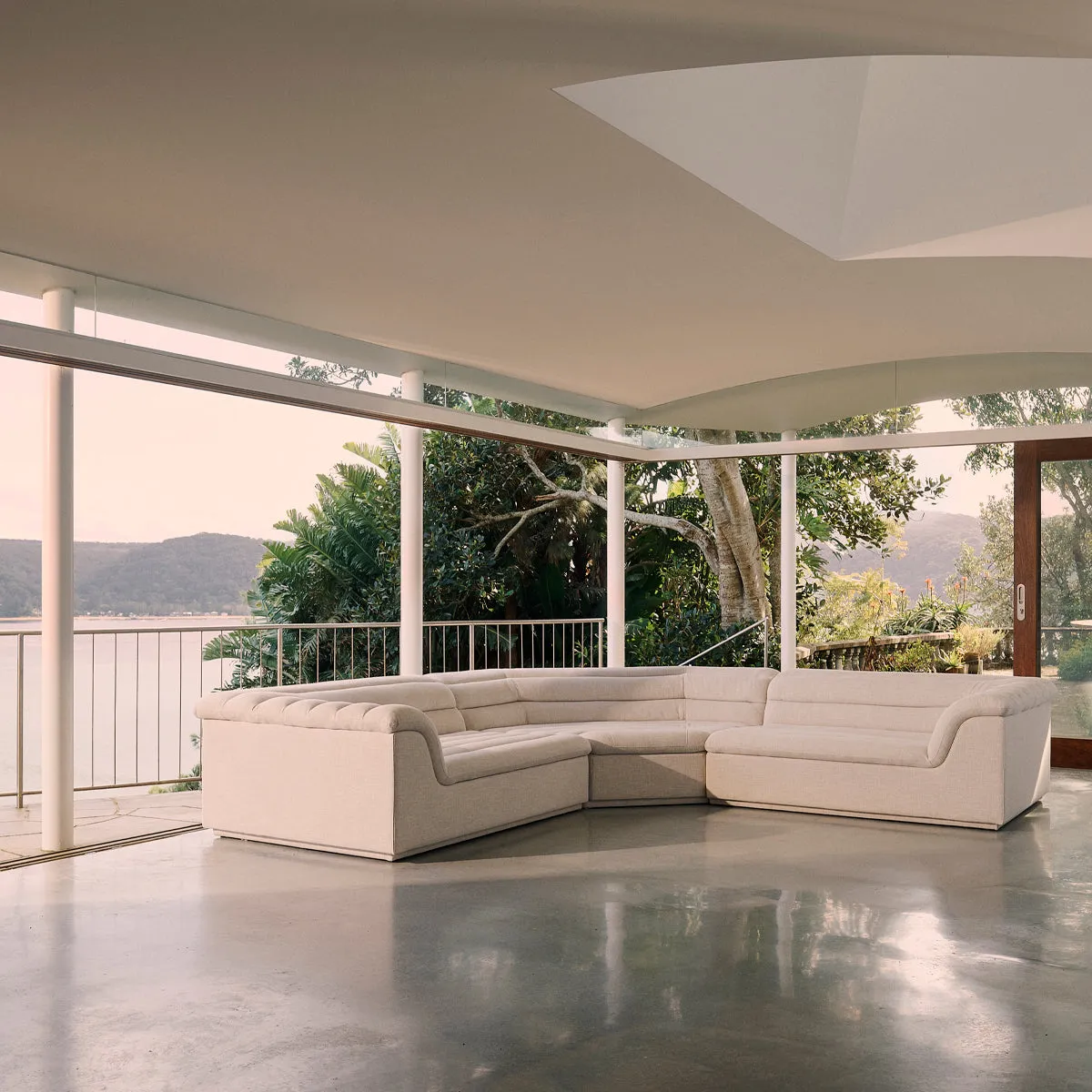 Float 3 Piece Modular Sofa (Byron Oyster)