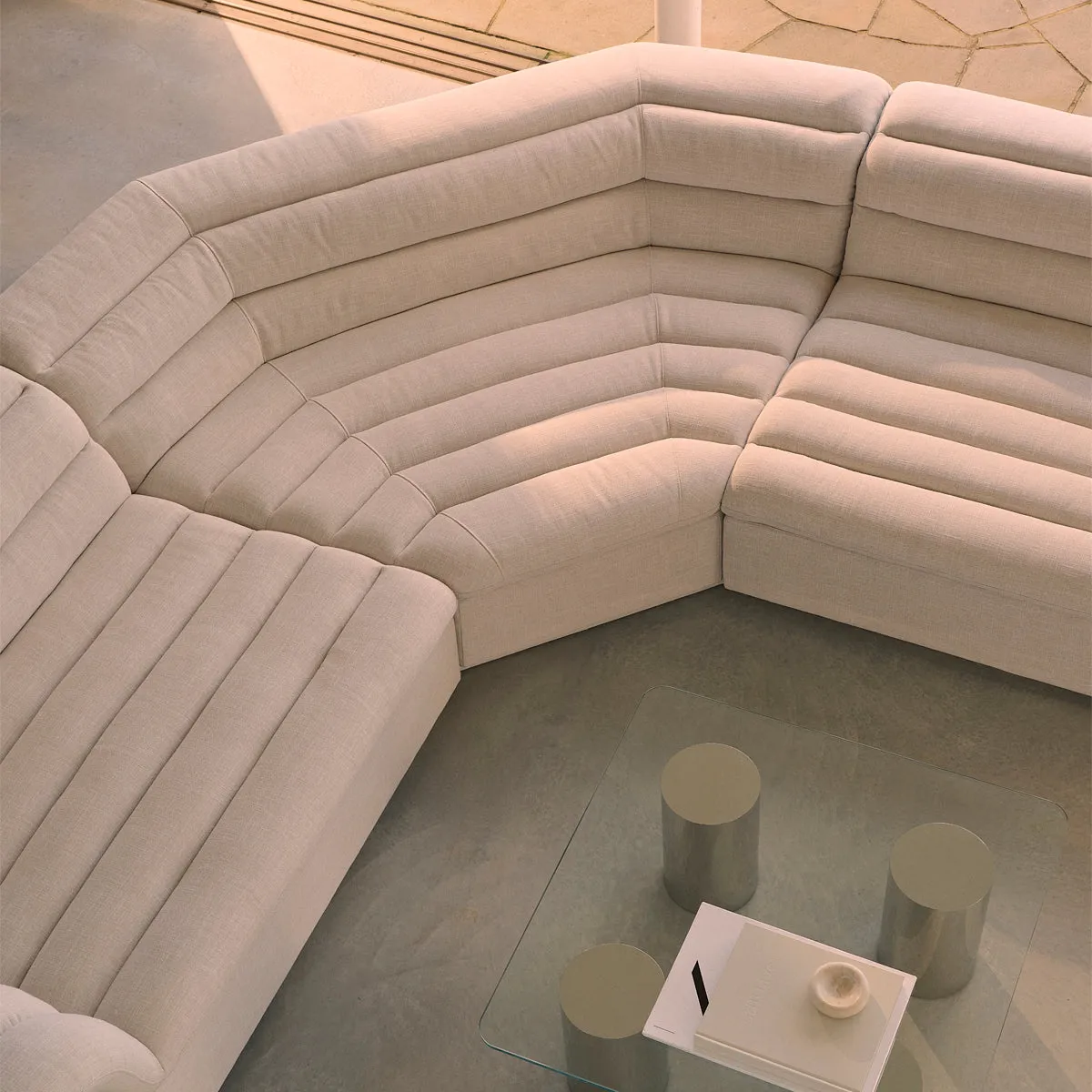 Float 3 Piece Modular Sofa (Byron Oyster)