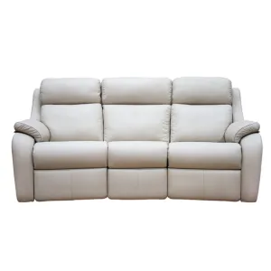 G Plan Kingsbury Curved 3 Seater Sofa in Leather