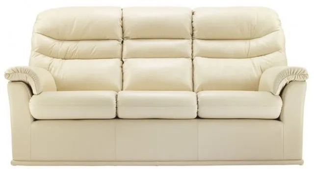G Plan Malvern Leather 3 Seater Sofa
