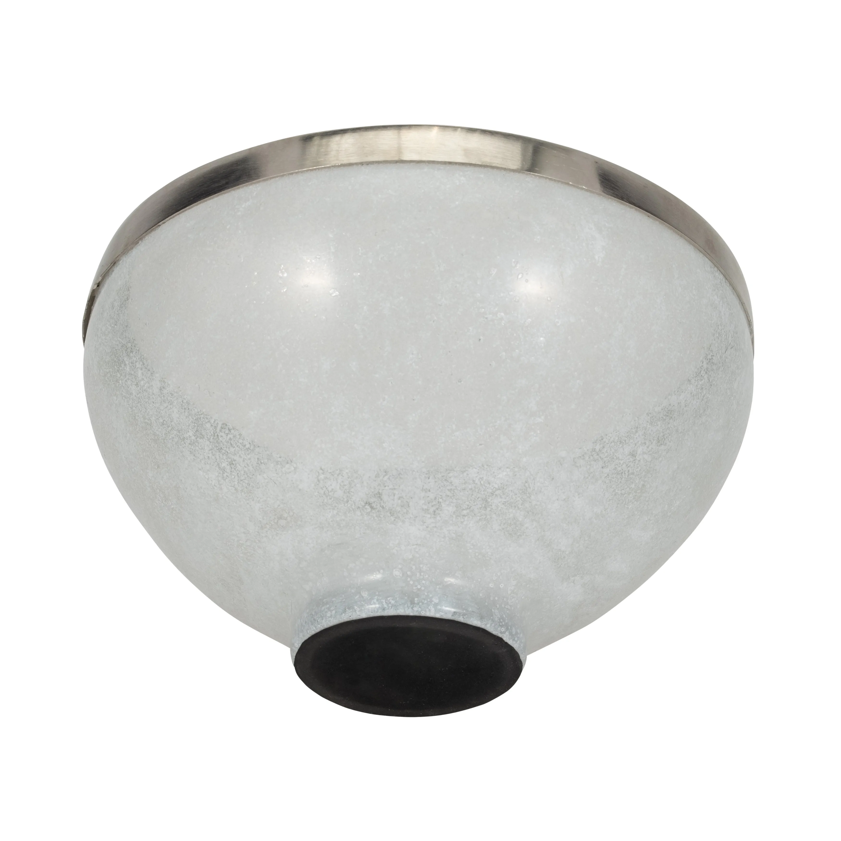 GLASS,10",BOWL W/RING DECO,WHITE