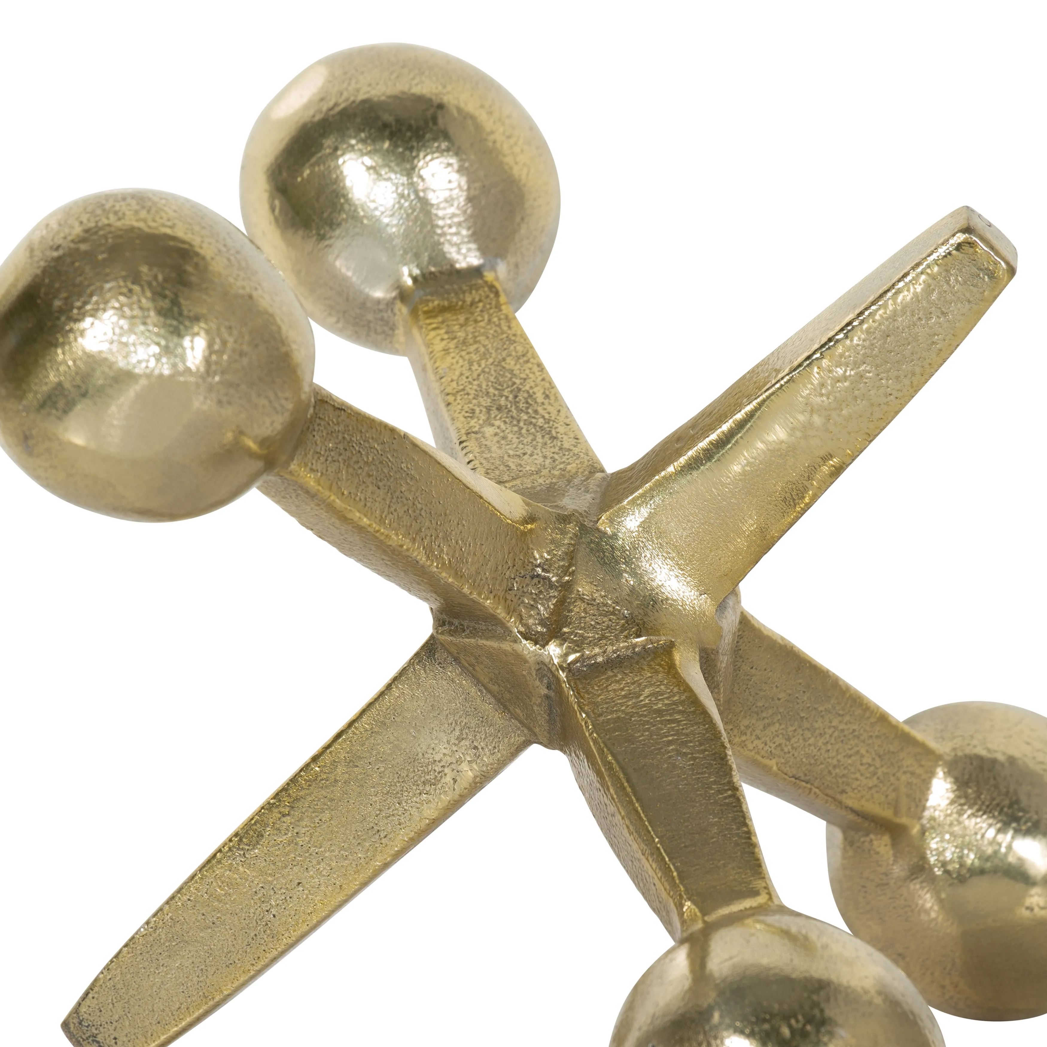 GOLD METAL JACKS DECOR, 5"