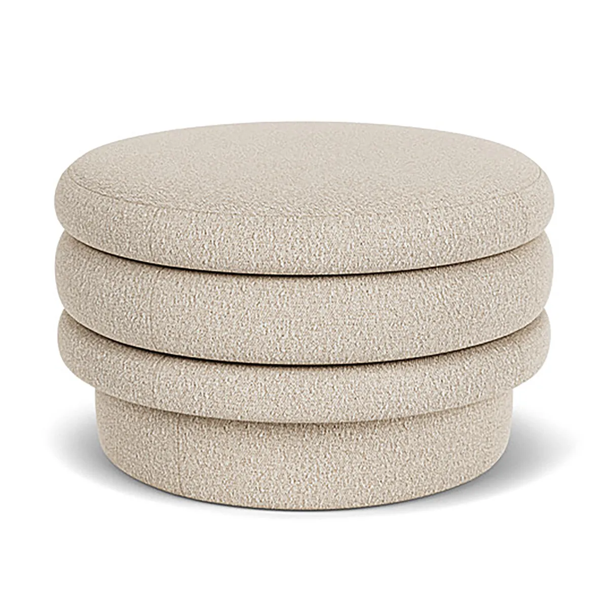 Honey Boucle Ottoman