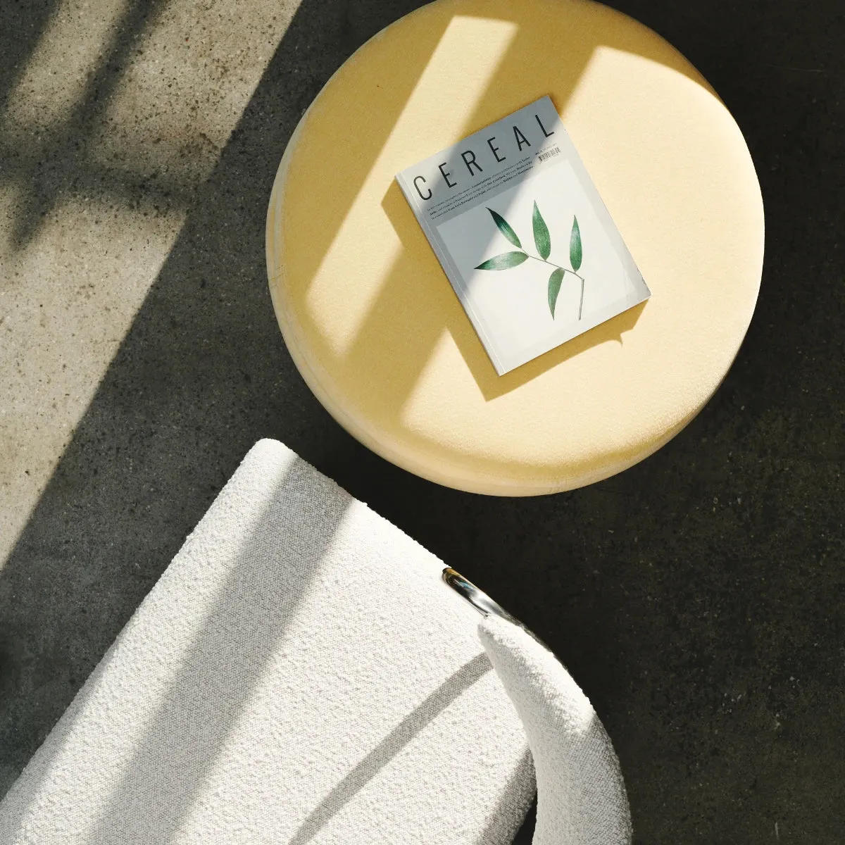 Honey Fabric Ottoman