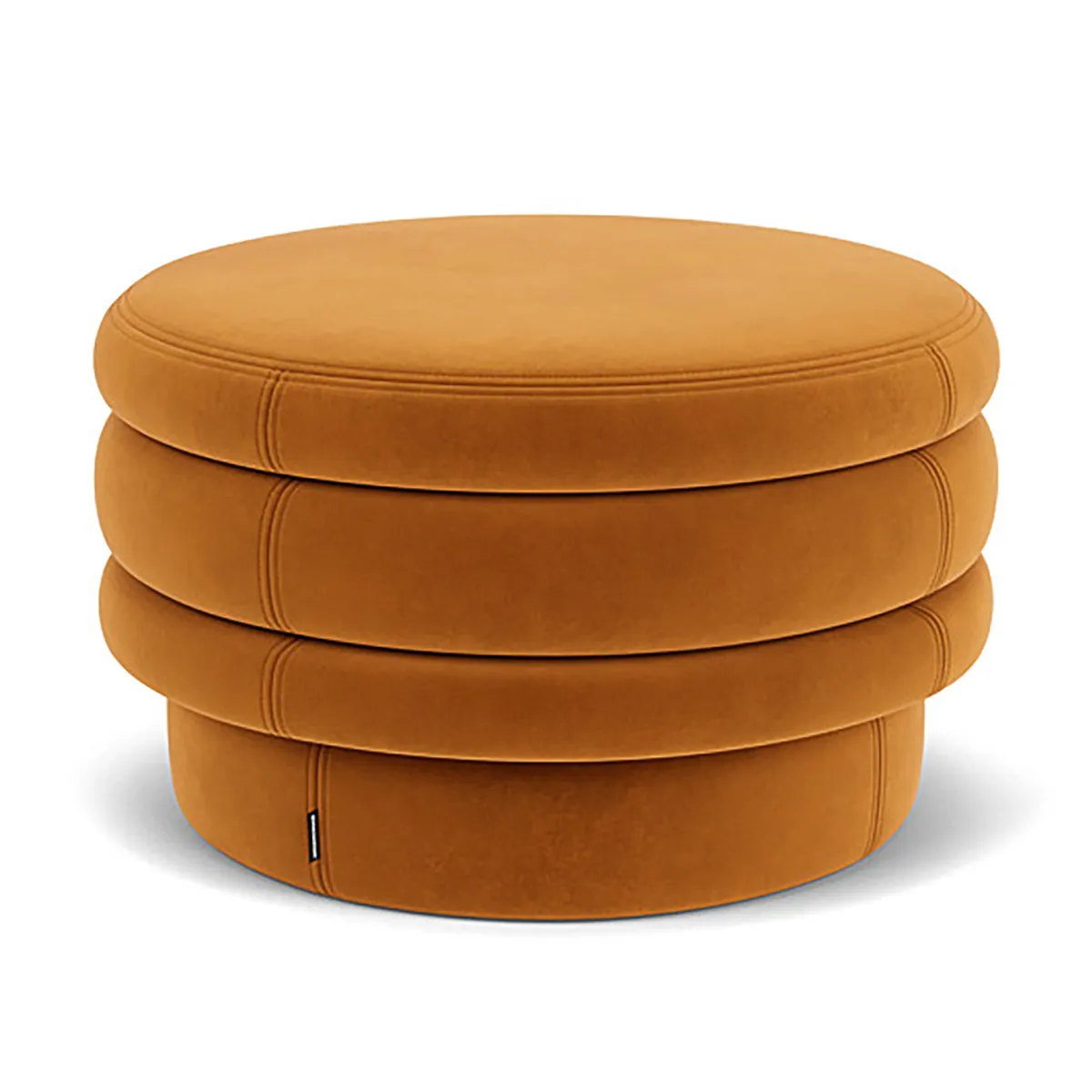 Honey Velvet Ottoman