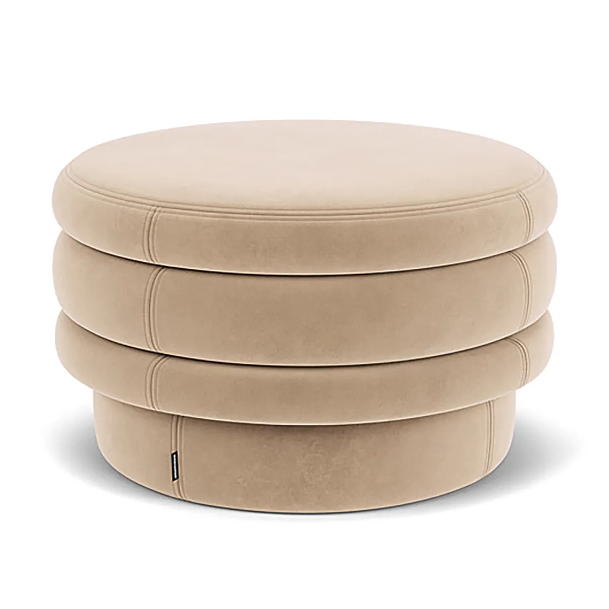 Honey Velvet Ottoman