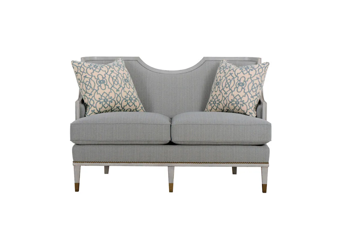 Intrigue - Harper Vintage Blue Loveseat