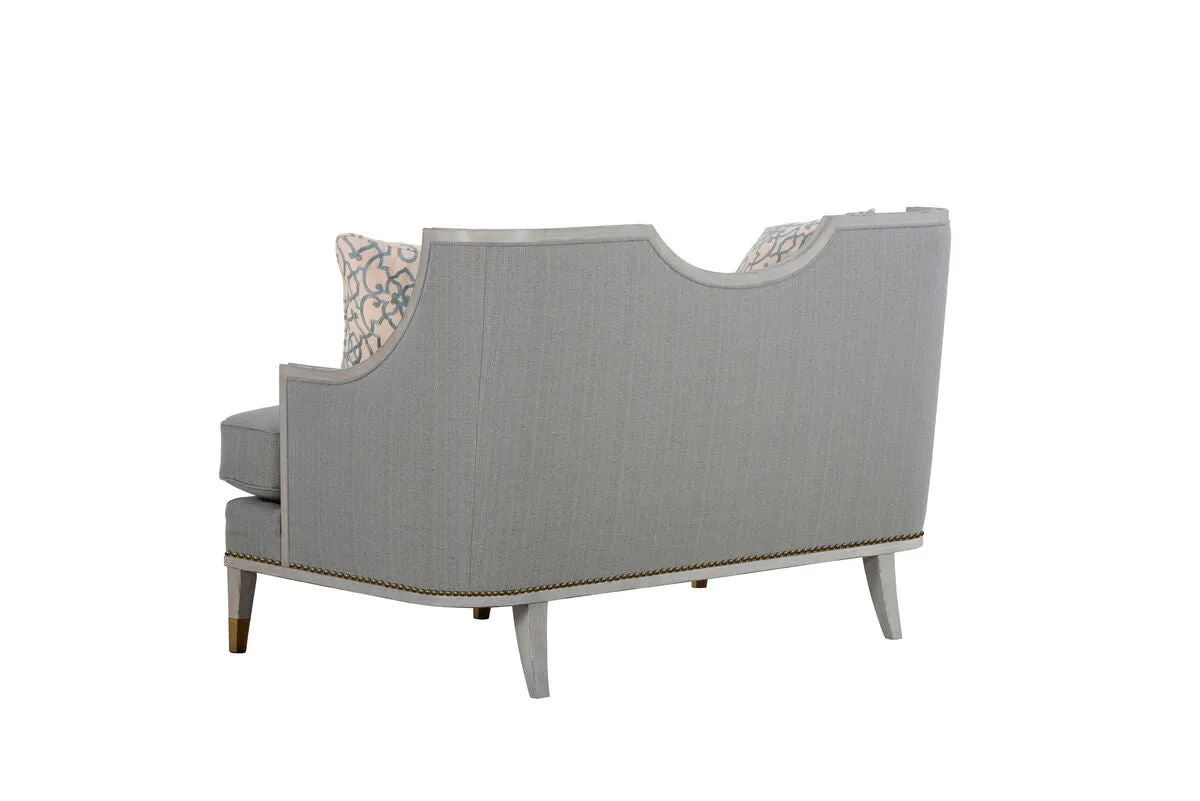 Intrigue - Harper Vintage Blue Loveseat