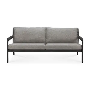 Jack Outdoor Fabric 3 Seater Sofa (Teak Black, Mocha)