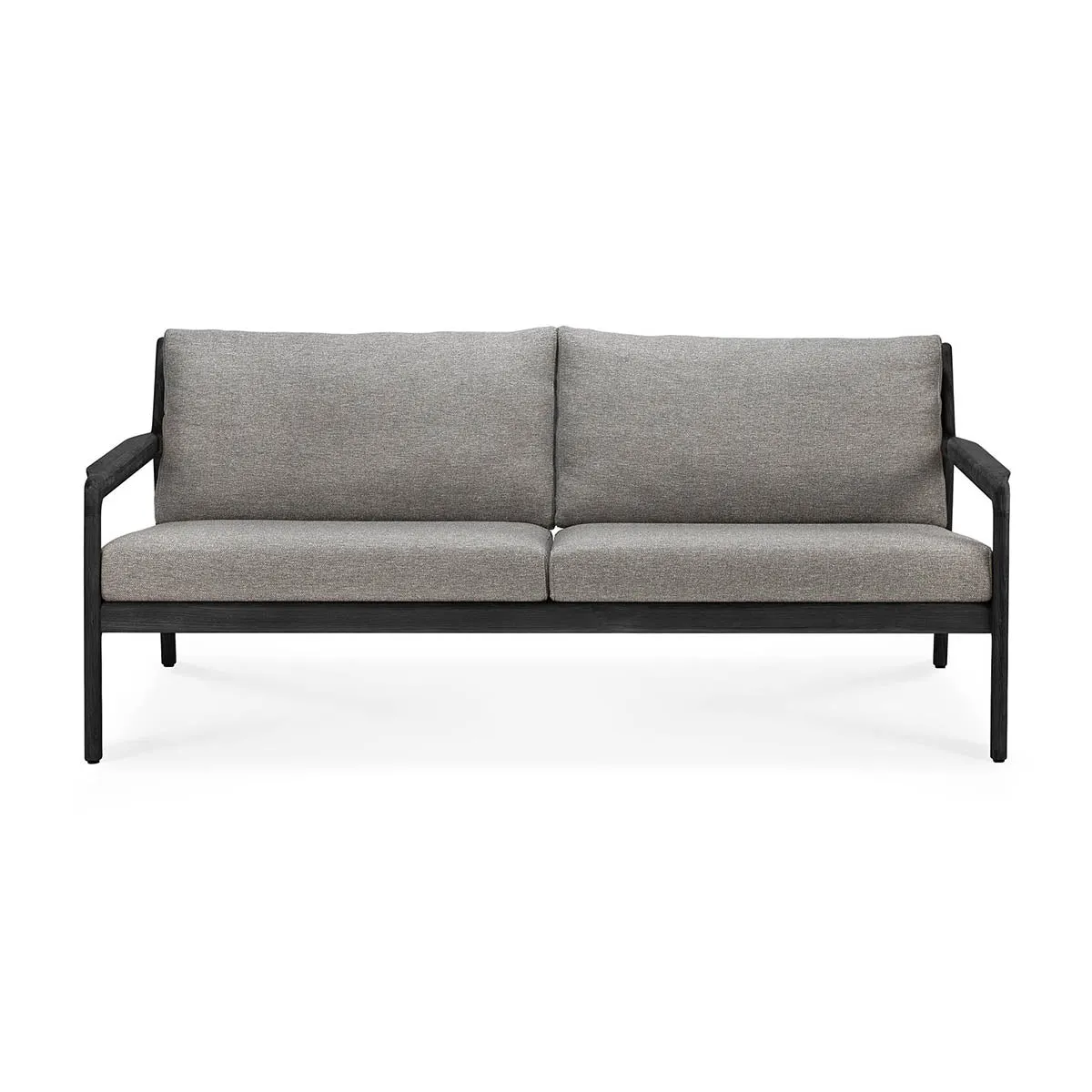 Jack Outdoor Fabric 3 Seater Sofa (Teak Black, Mocha)