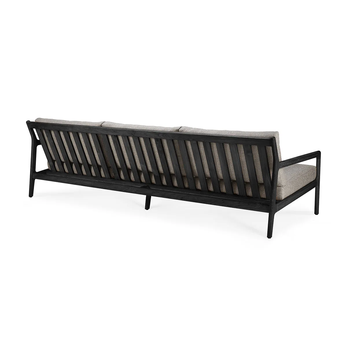 Jack Outdoor Fabric 4 Seater Sofa (Teak Black, Mocha)