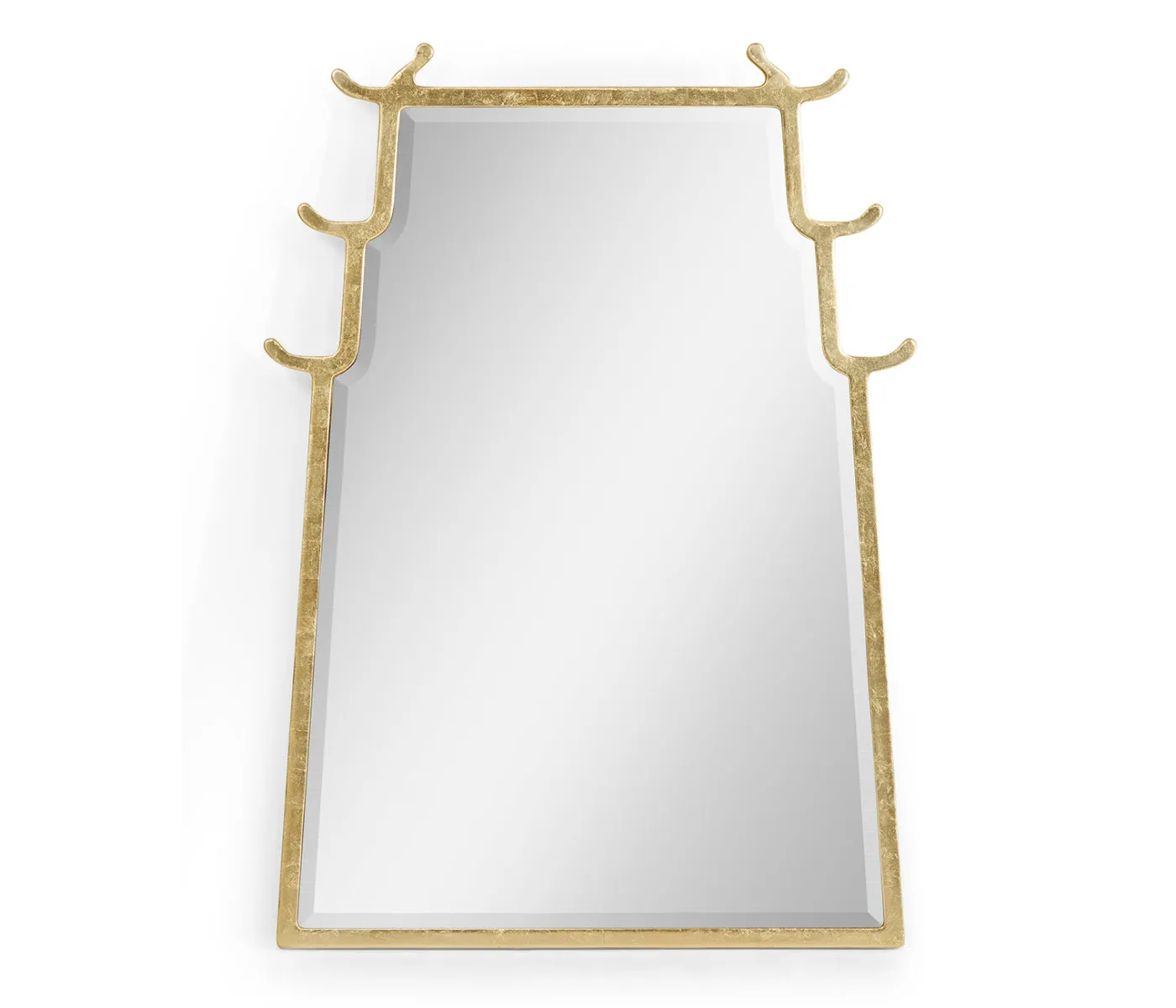 JC Modern - Indochine Collection - Asian Fusion Dorado Bronze Hanging Mirror