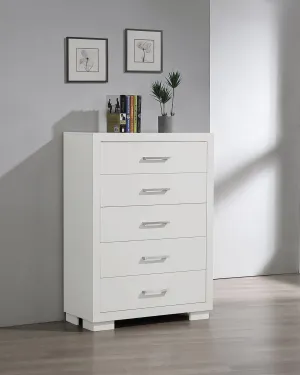 Jessica 5-drawer Chest White