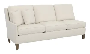 Kelly Left Arm Sofa with Tapered Leg