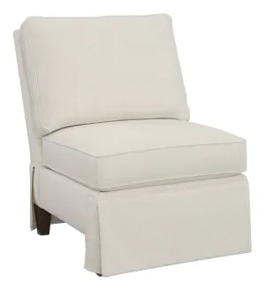 Kelly Skirted Armless Sectional Chair