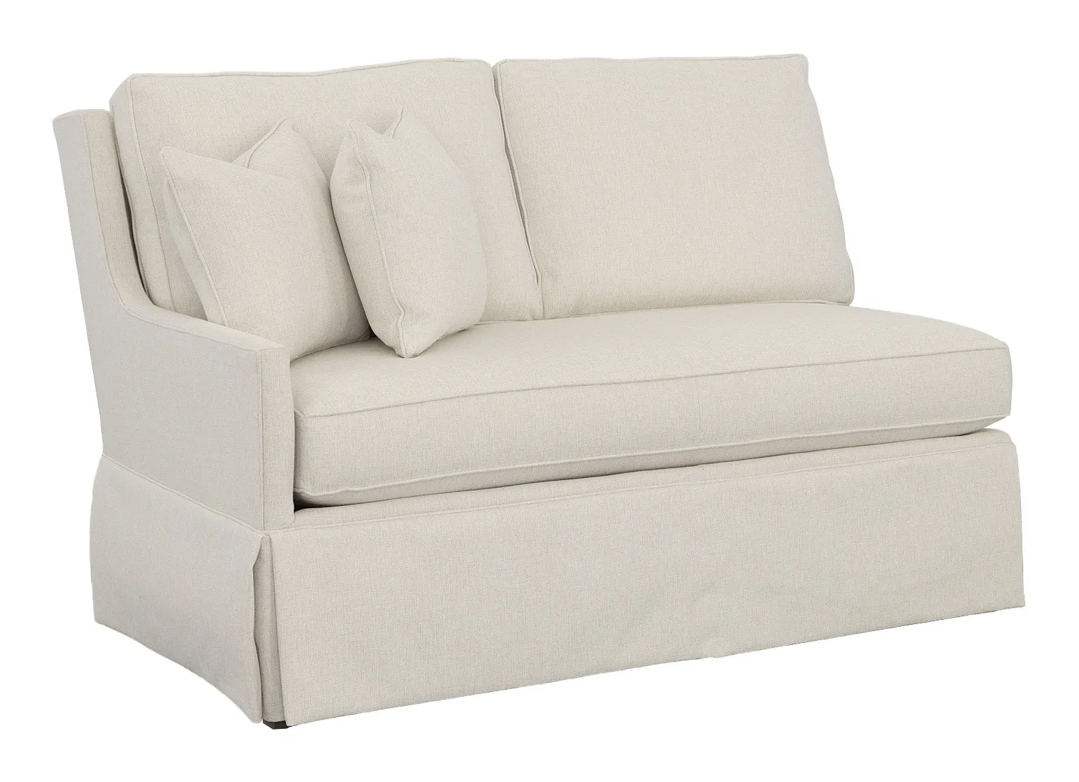 Kelly Skirted Left Arm Loveseat