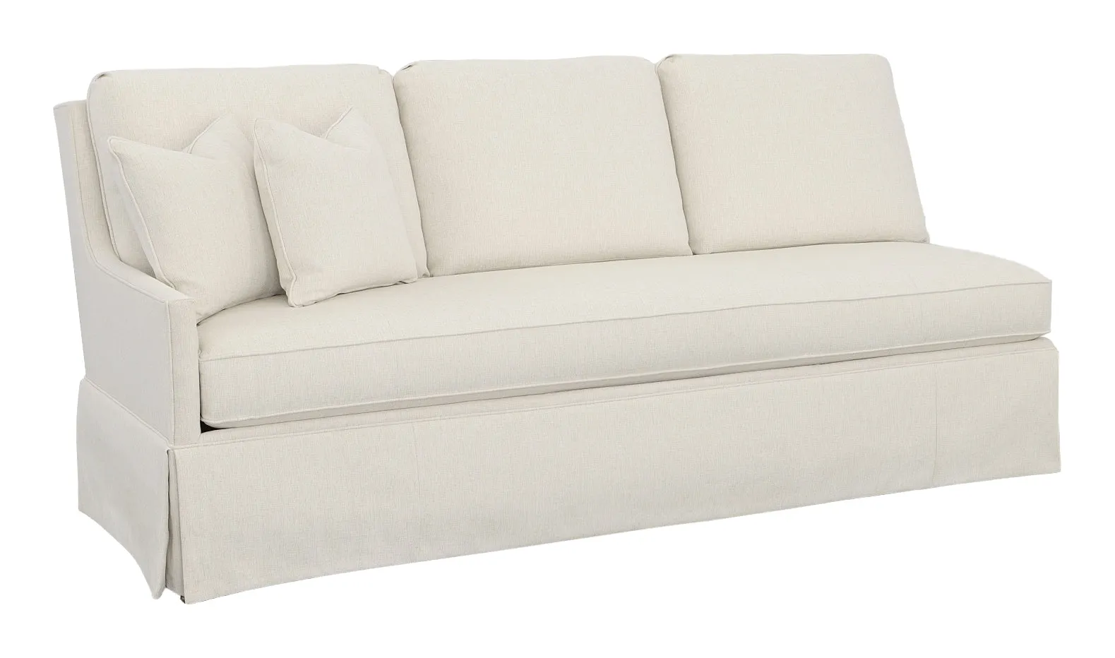 Kelly Skirted Left Arm Sofa