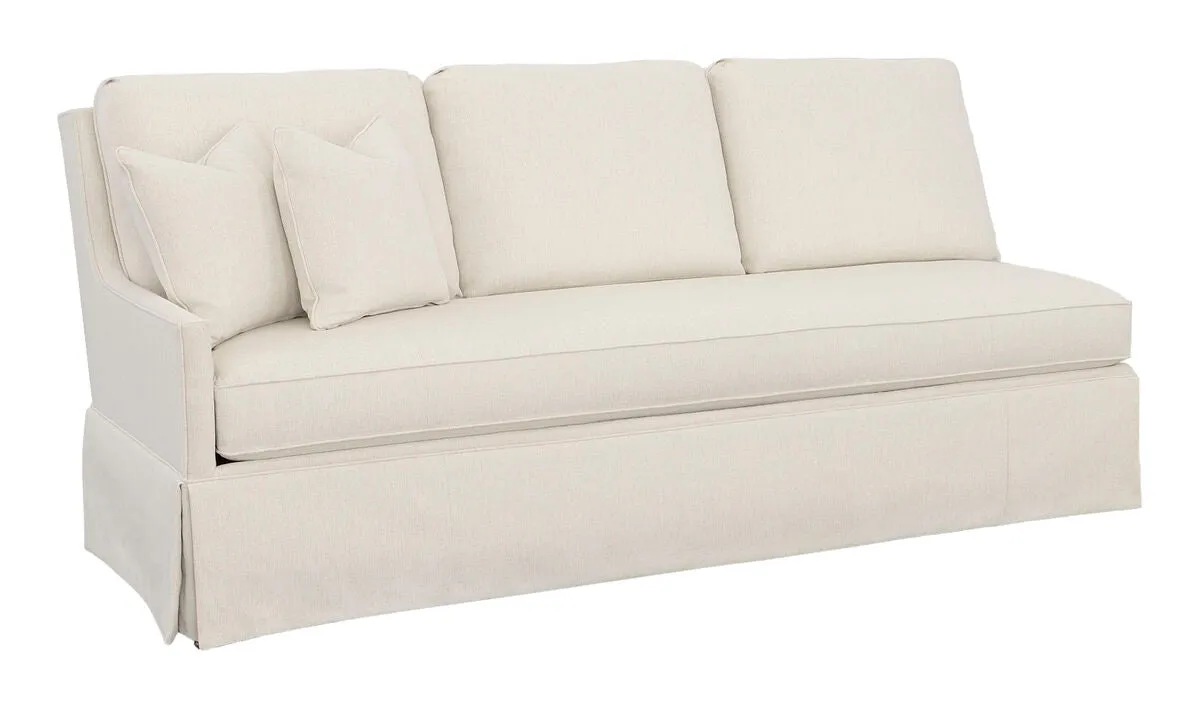 Kelly Skirted Left Arm Sofa