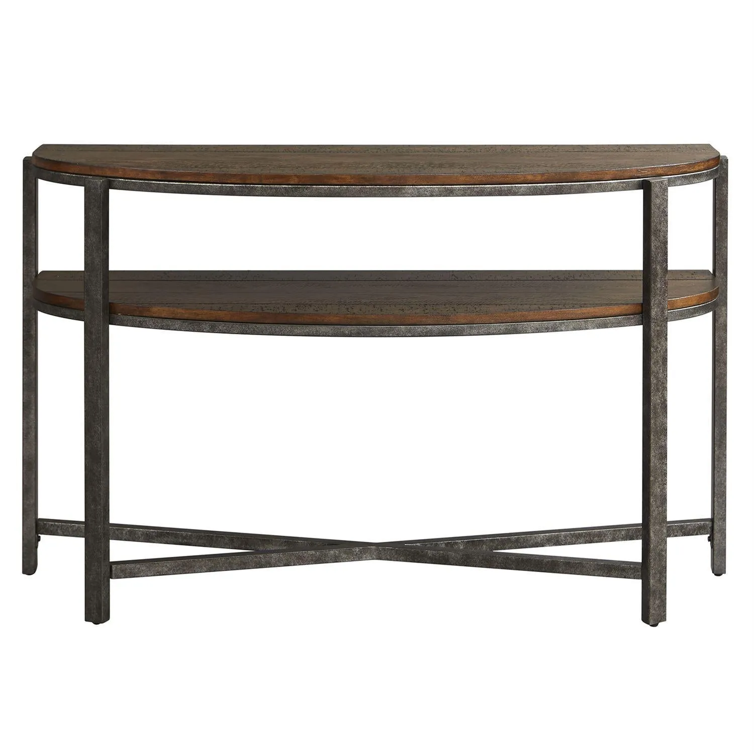 Liberty Breckinridge Demilune Sofa Table in Mahogany