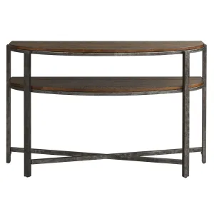 Liberty Breckinridge Demilune Sofa Table in Mahogany