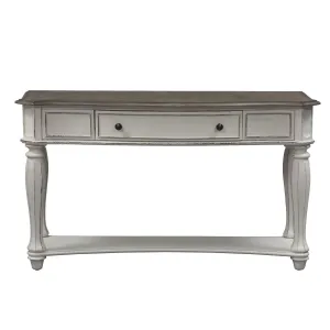 Liberty Magnolia Manor Sofa Table in Antique White