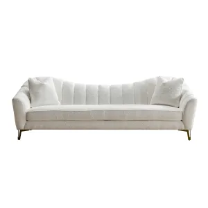 Luca Ivory 4 Seater Sofa W252