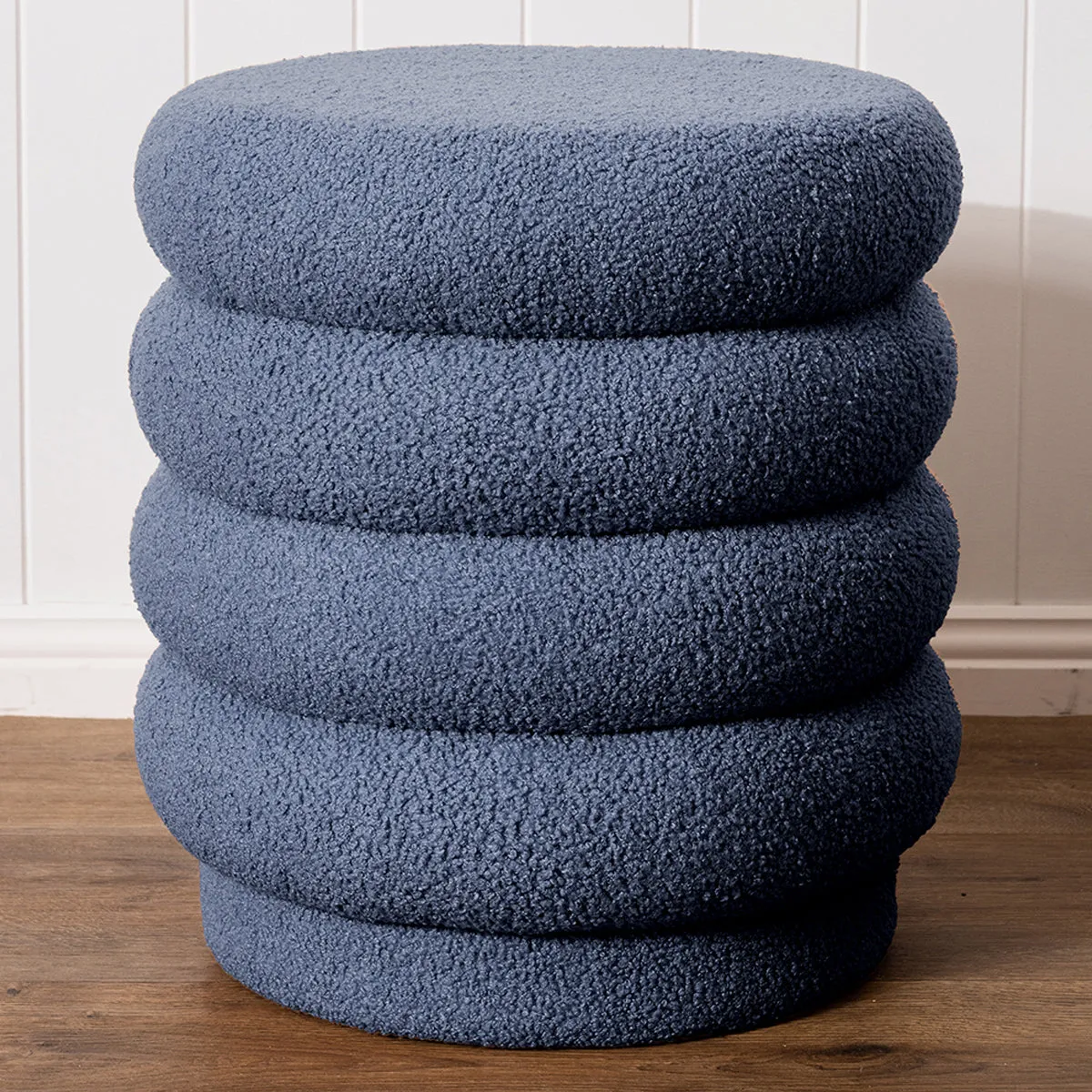 Lucia Round Boucle Ottoman