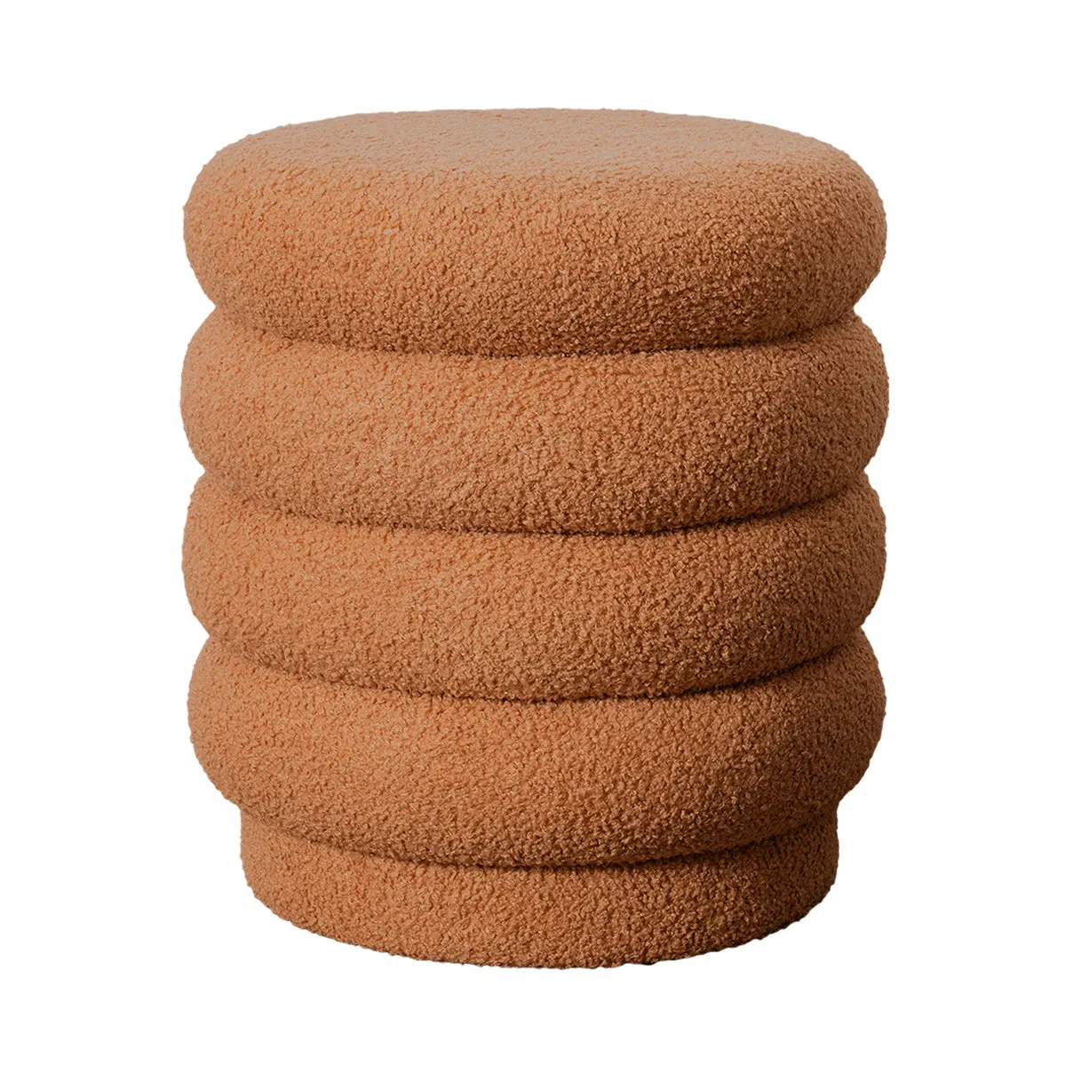 Lucia Round Boucle Ottoman