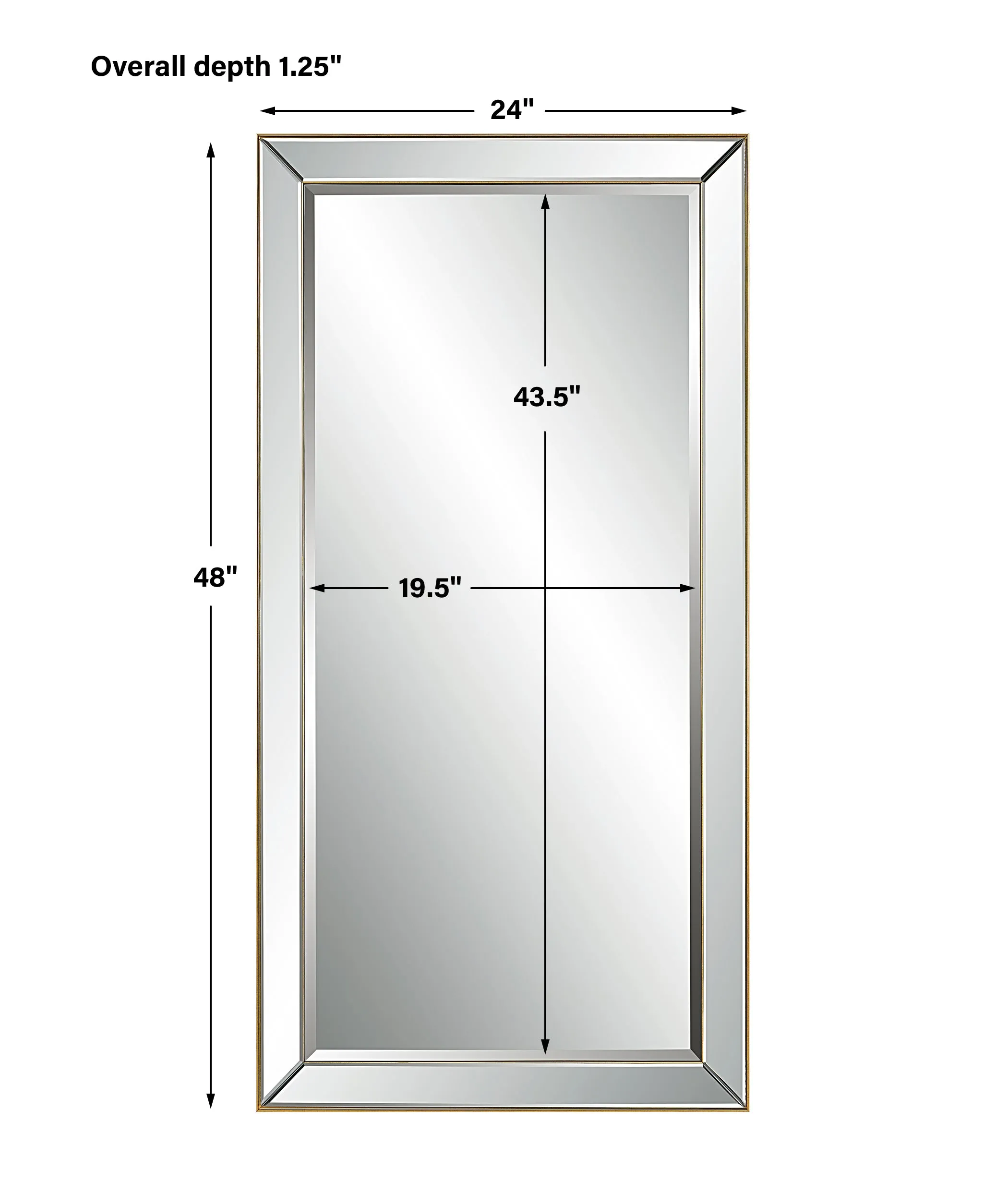 Lytton Mirror, Gold