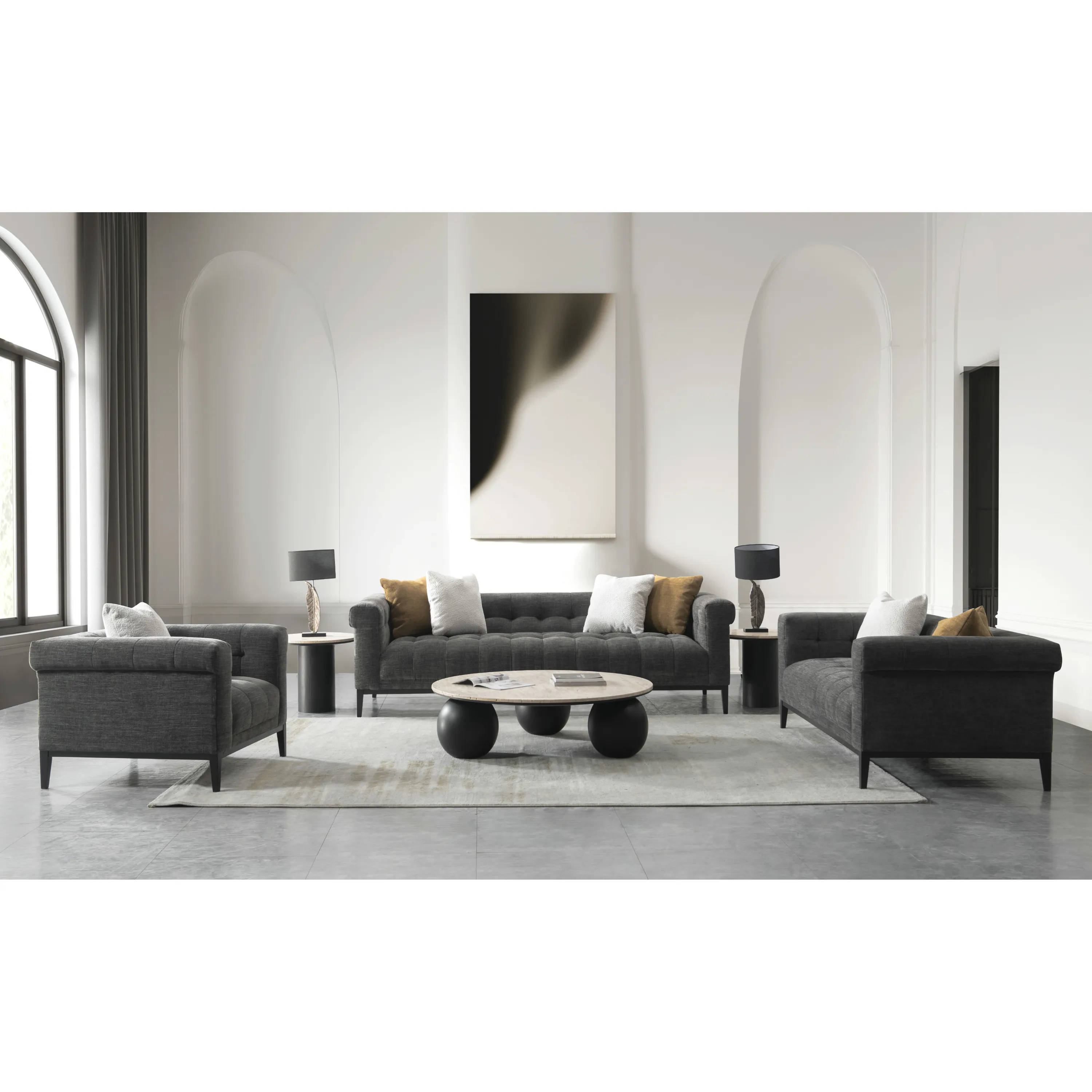 Mara Charcoal Chair W98