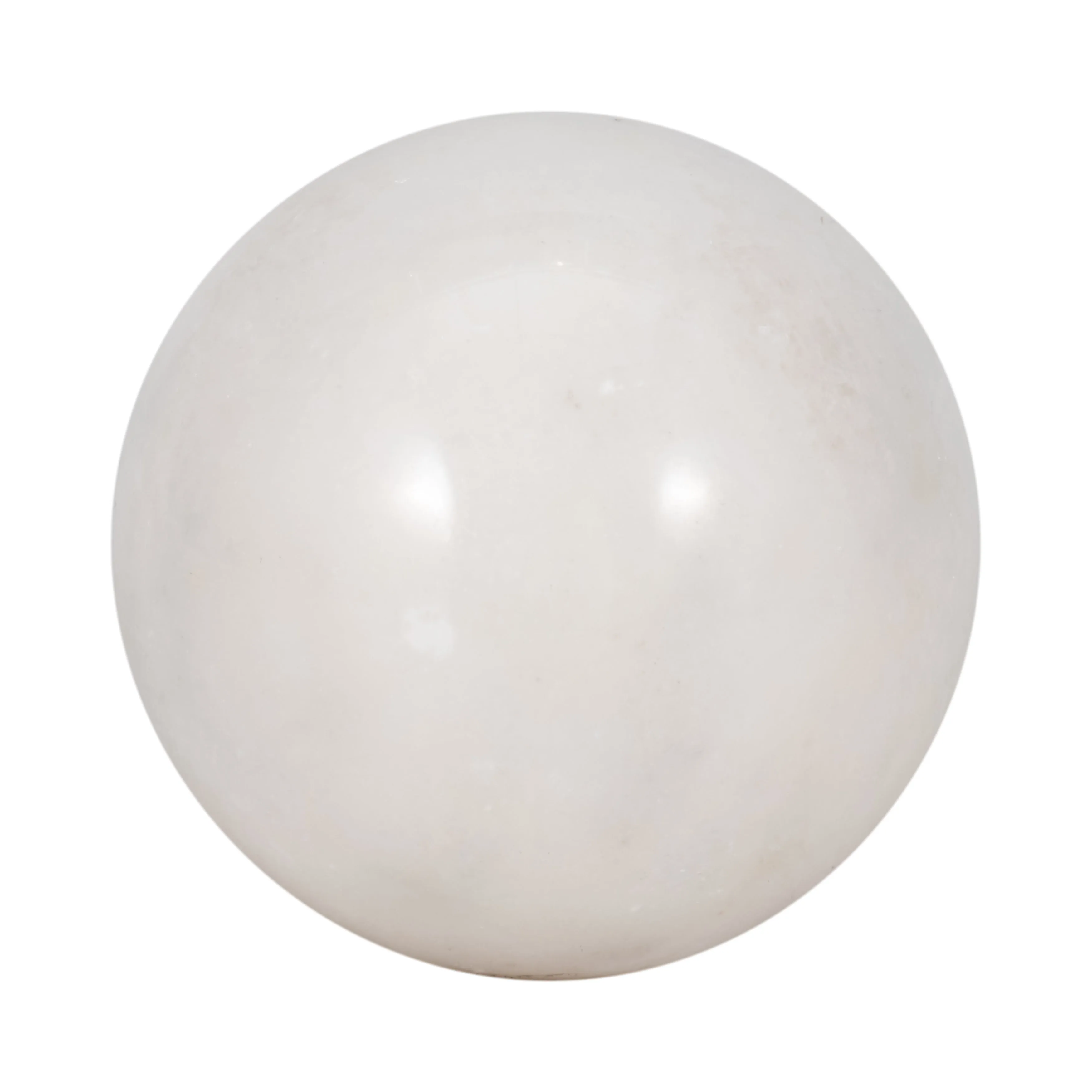 Marble, 4" Orb, White
