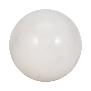 Marble, 4" Orb, White