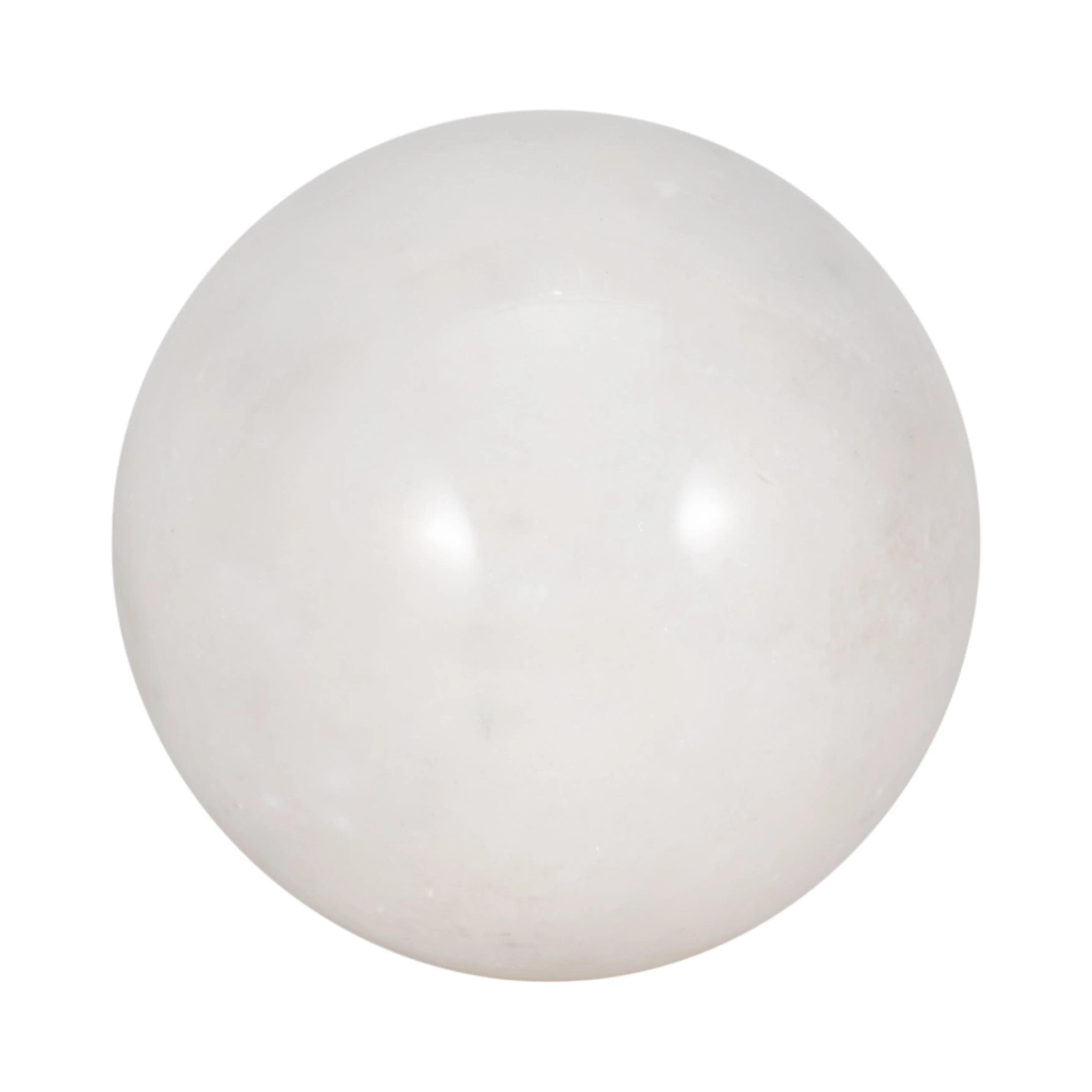 Marble, 4" Orb, White
