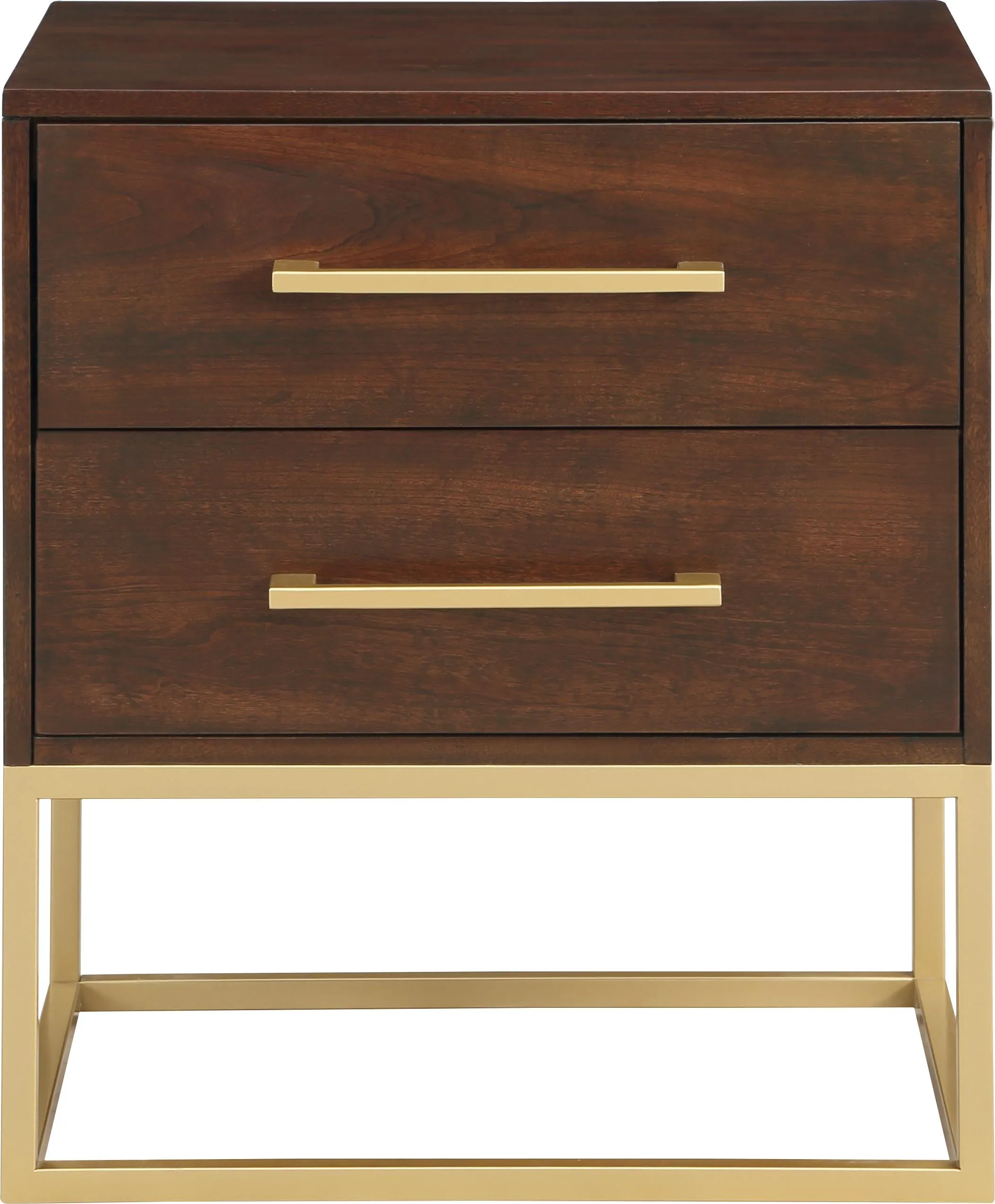 Maxine Cherry / Gold Night Stand