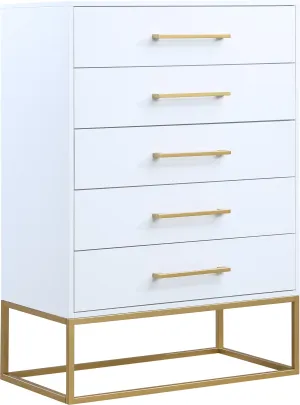 Maxine White / Gold Chest