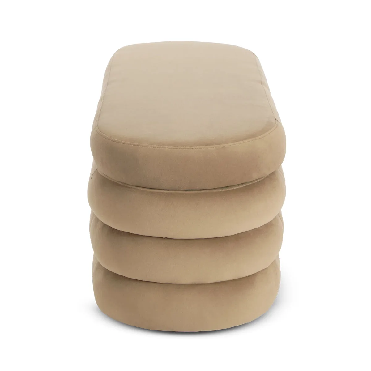 Mecca Velvet Oval Storage Ottoman