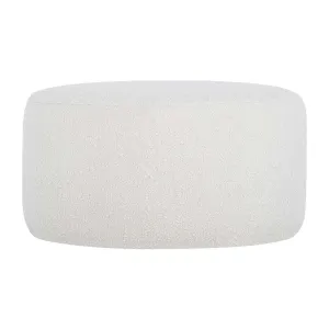 Memphis Boucle Round Ottoman