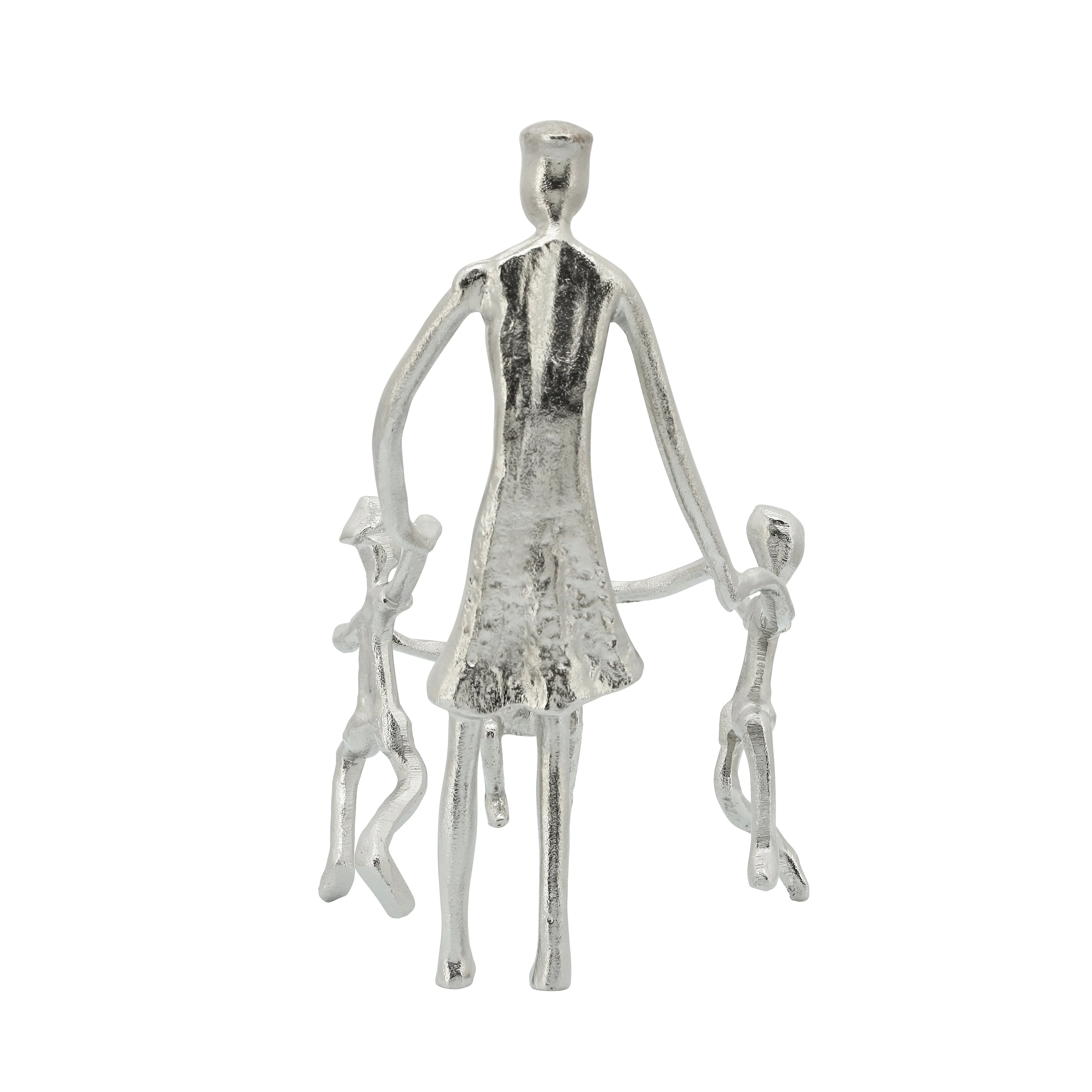 METAL, 11", MOTHER AND KIDS SCULPTURE