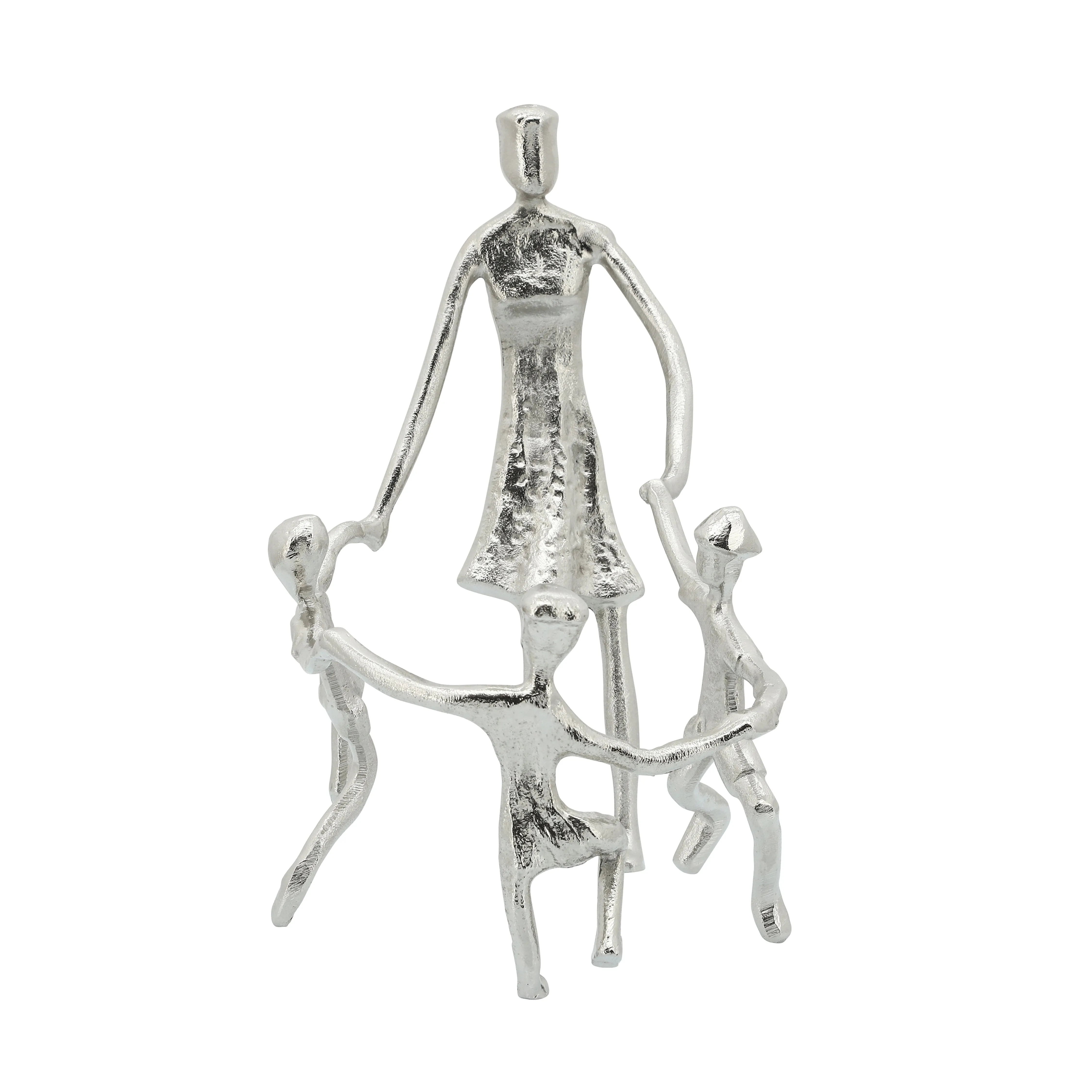 METAL, 11", MOTHER AND KIDS SCULPTURE