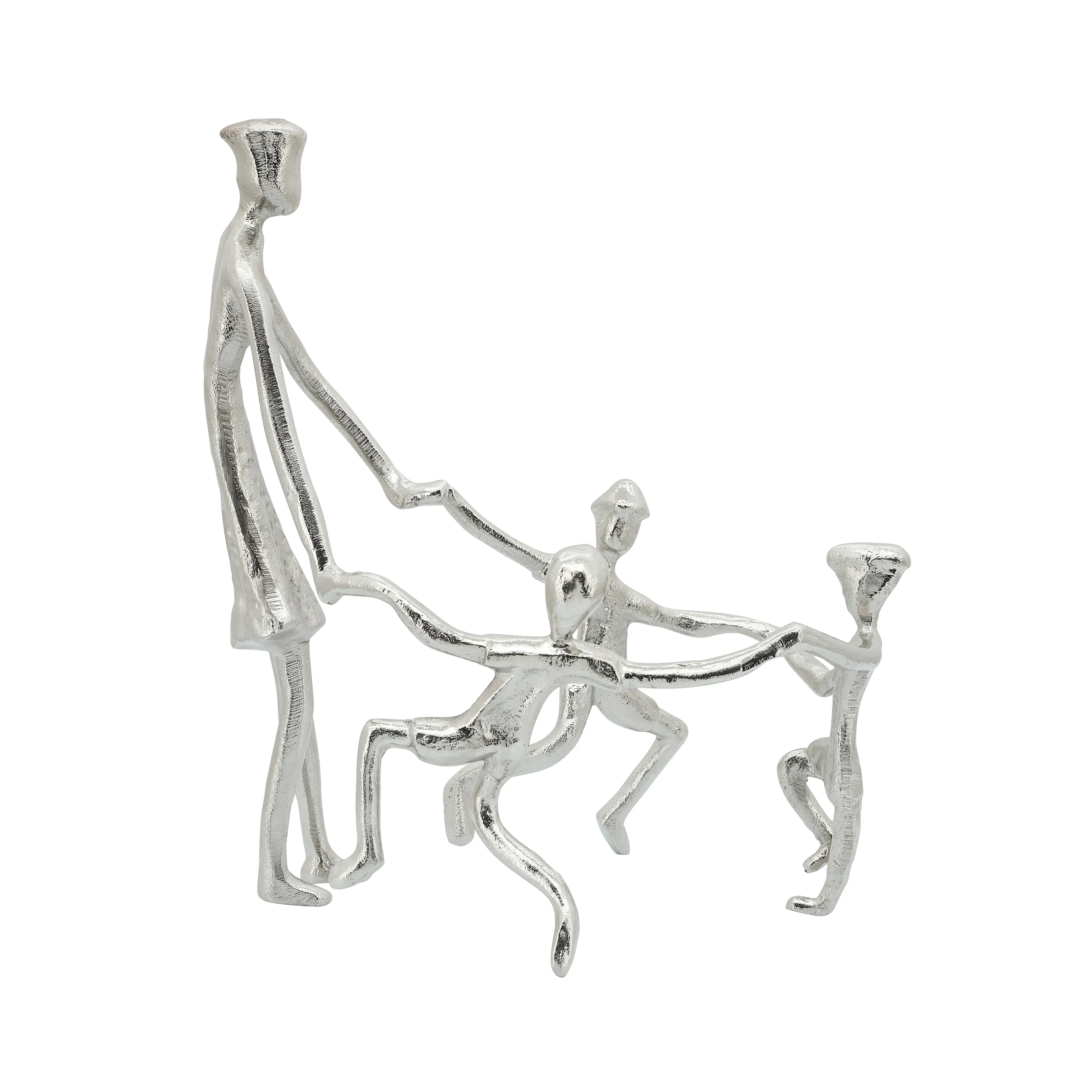 METAL, 11", MOTHER AND KIDS SCULPTURE