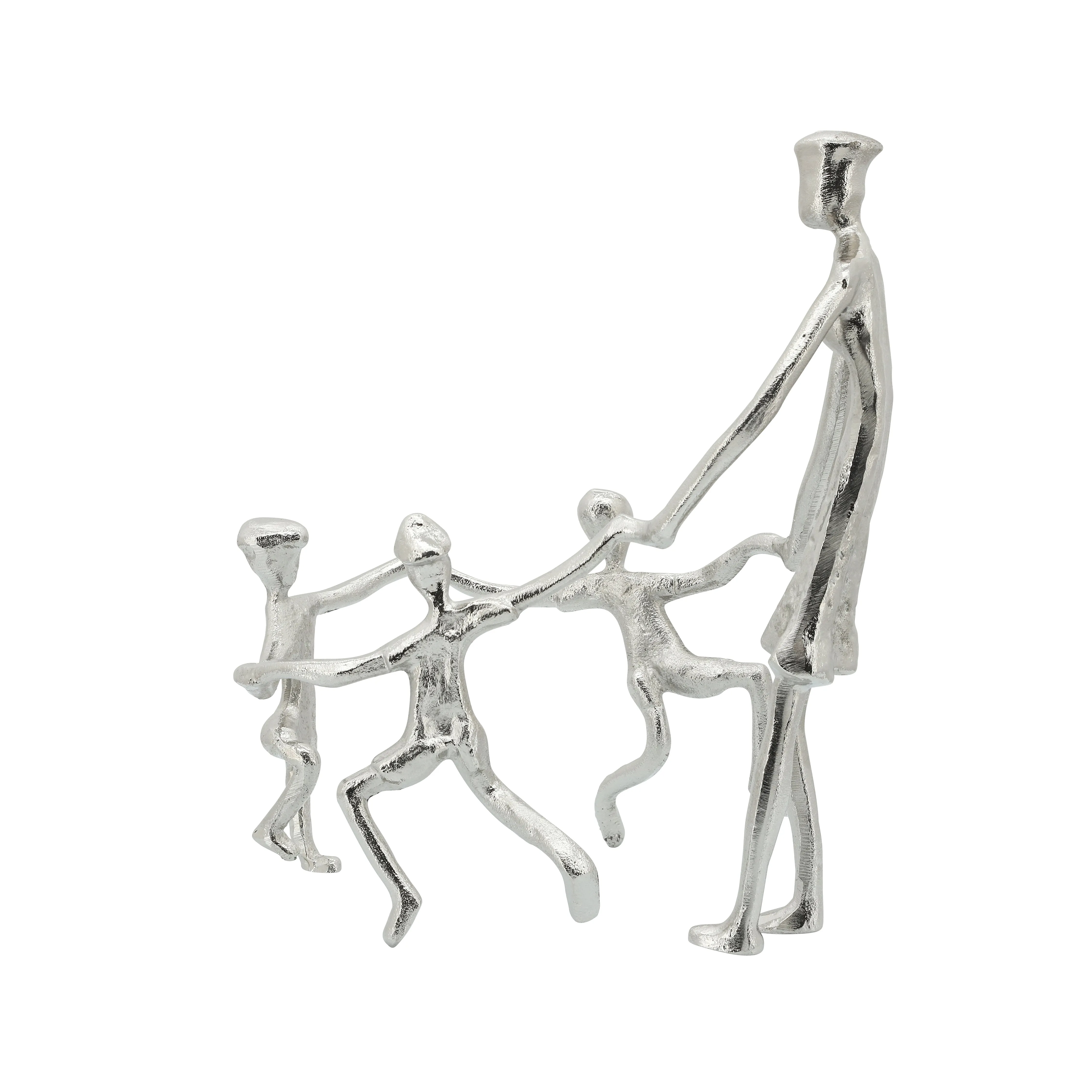 METAL, 11", MOTHER AND KIDS SCULPTURE