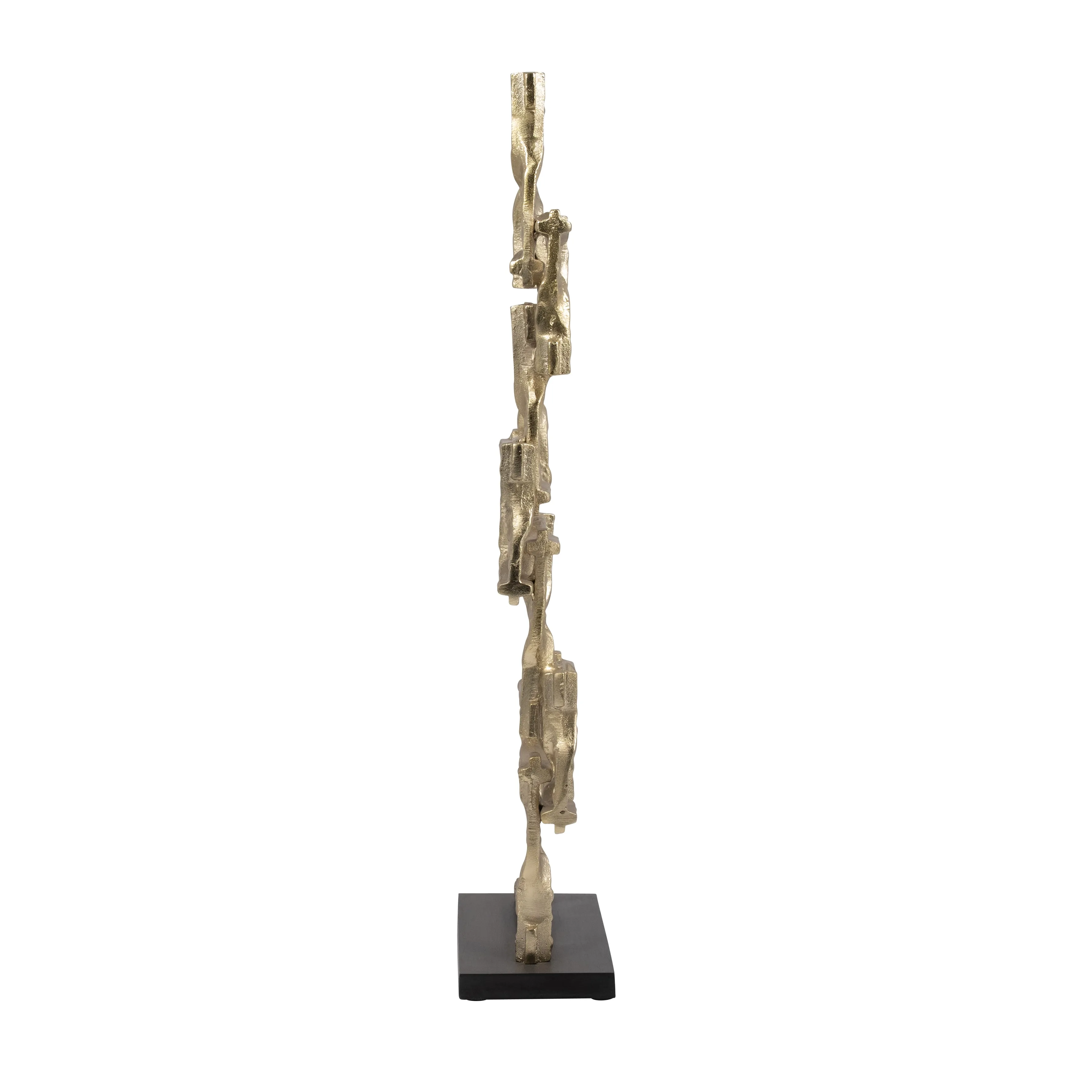 Metal, 23"H Stacking Squares, Gold