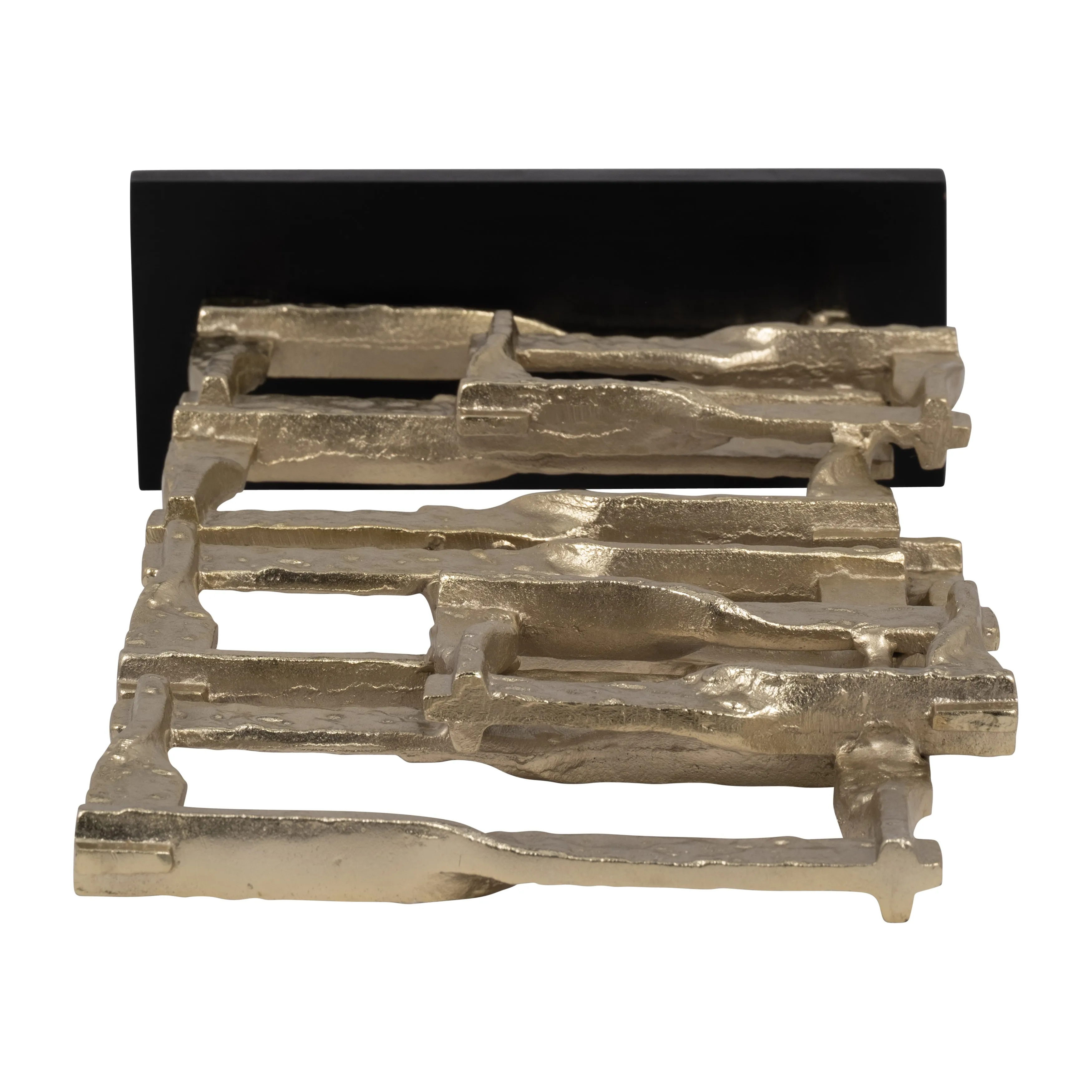 Metal, 23"H Stacking Squares, Gold