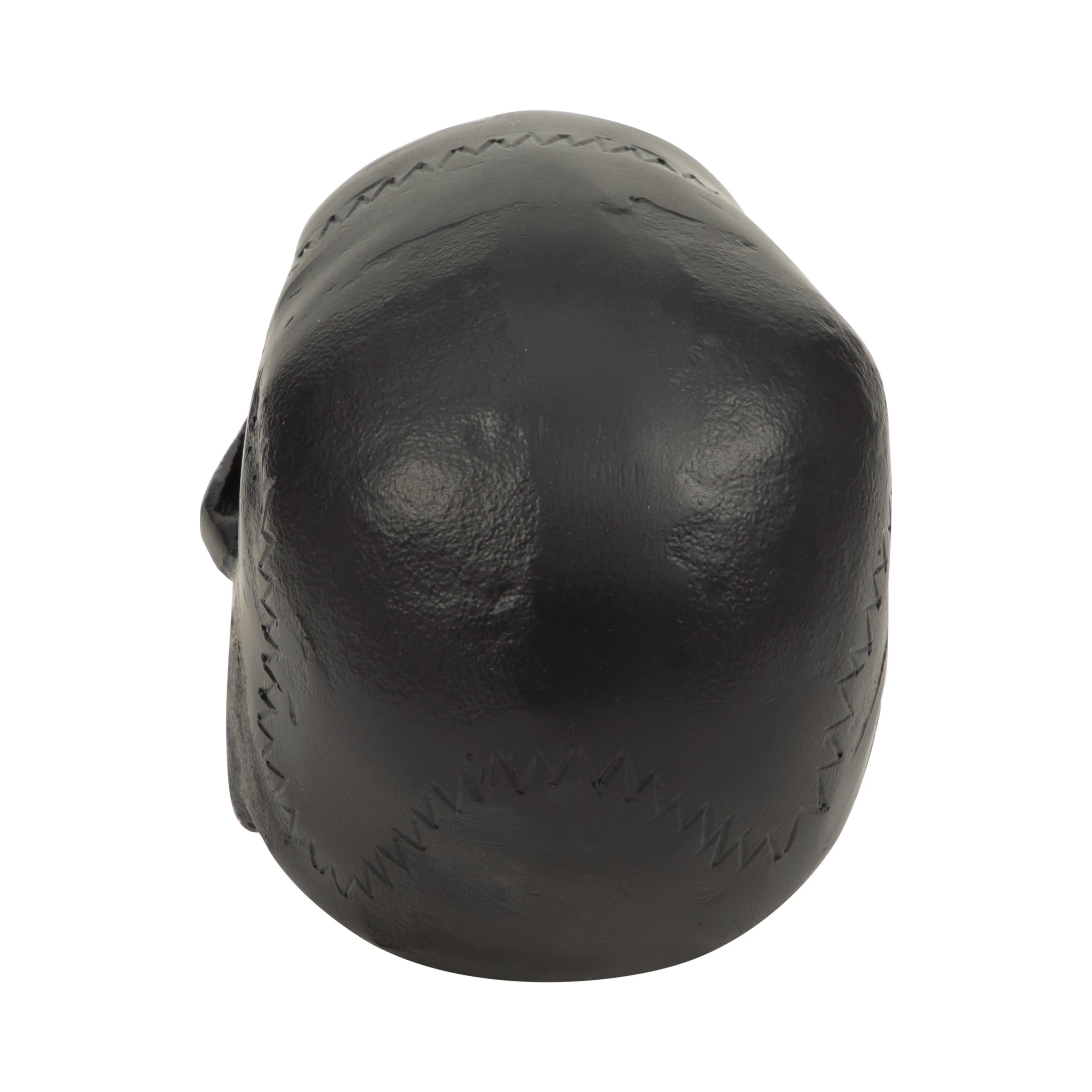 METAL, 6" SKULL DECOR, BLACK