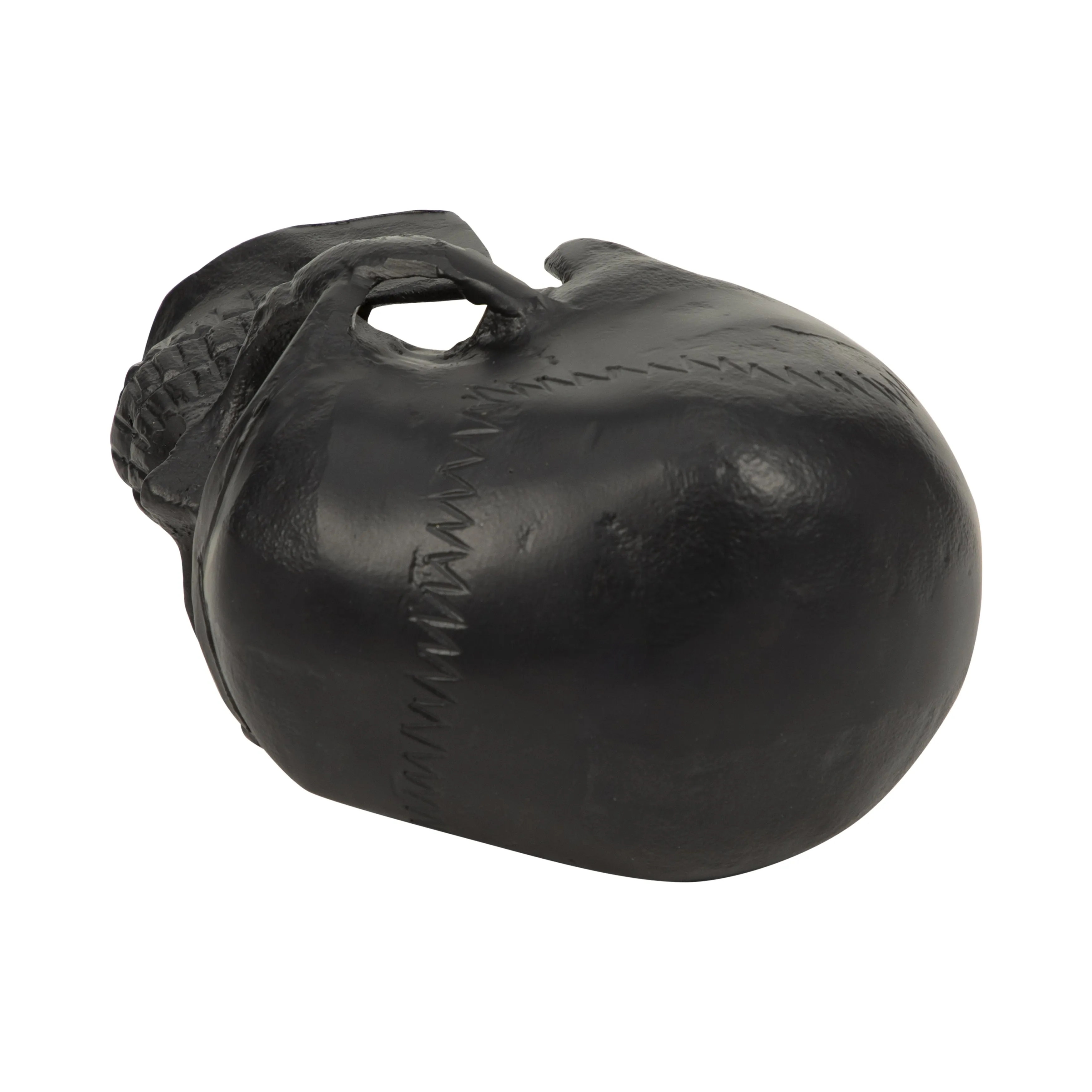 METAL, 6" SKULL DECOR, BLACK